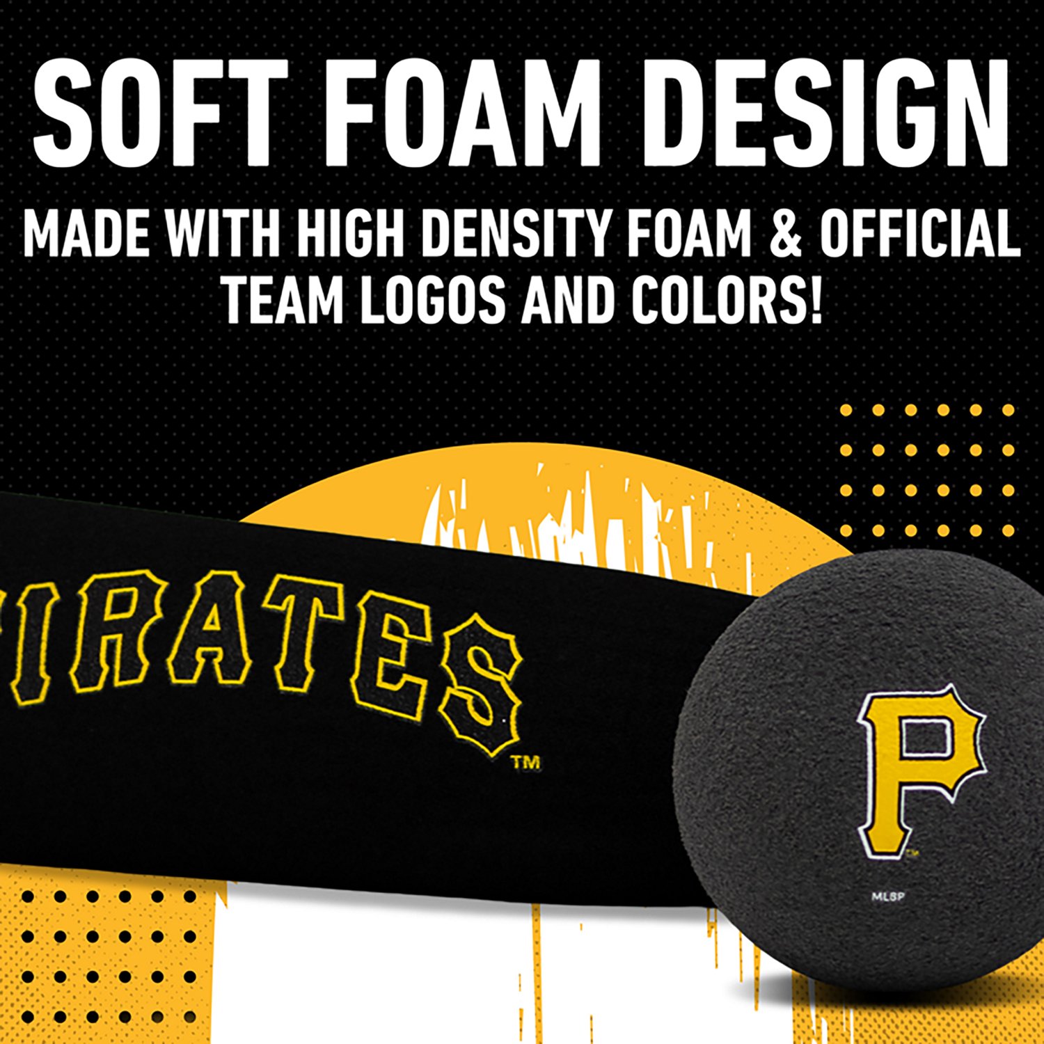 Franklin Pittsburgh Pirates Jumbo Foam Bat & Ball Set - view number 6