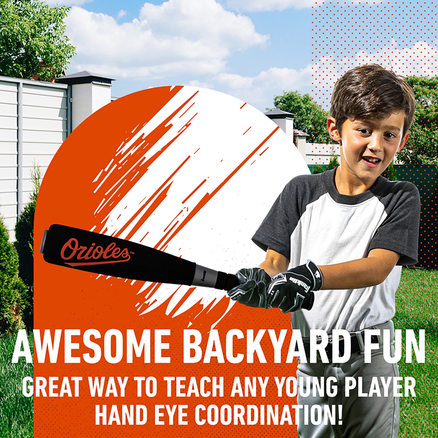 Franklin Baltimore Orioles Jumbo Foam Bat & Ball Set - view number 3