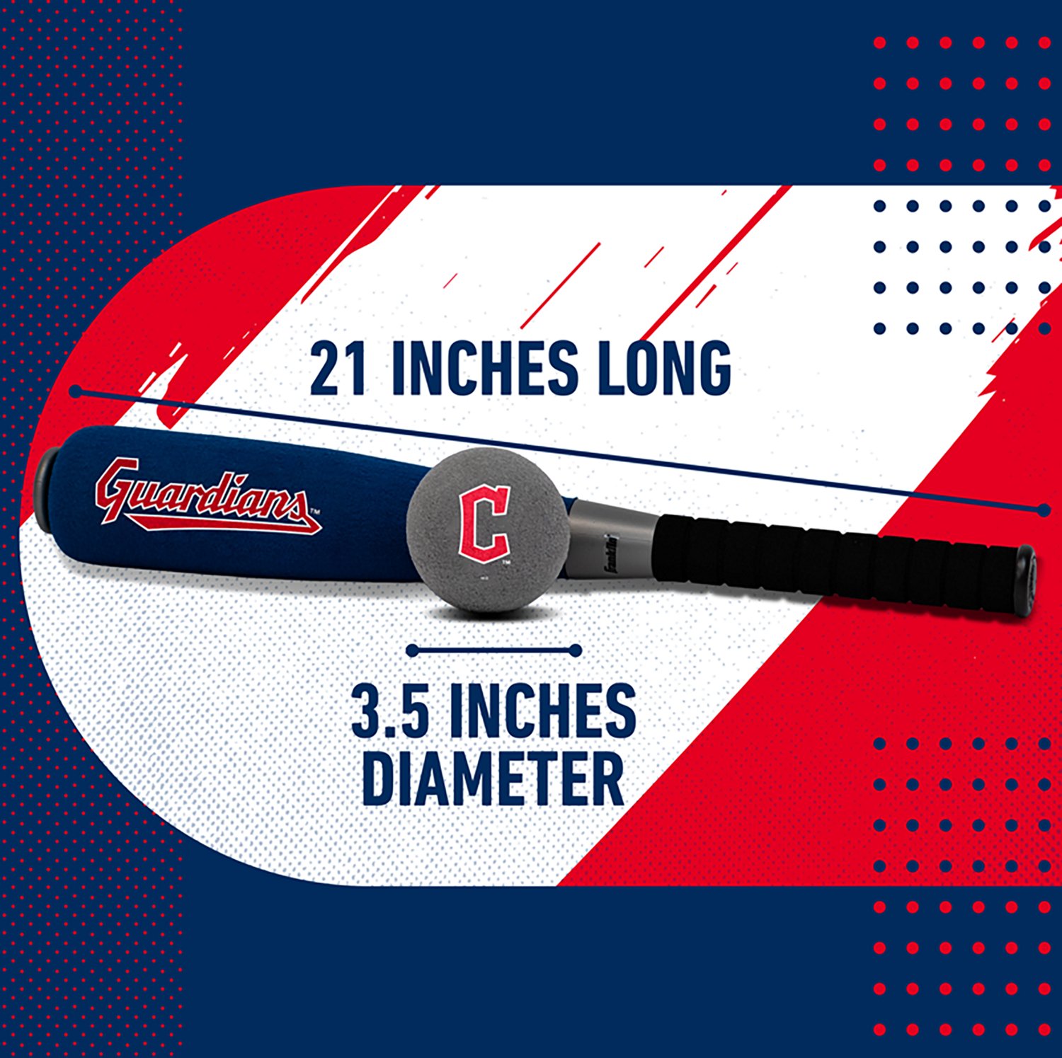 Franklin Cleveland Guardians Jumbo Foam Bat & Ball Set - view number 3
