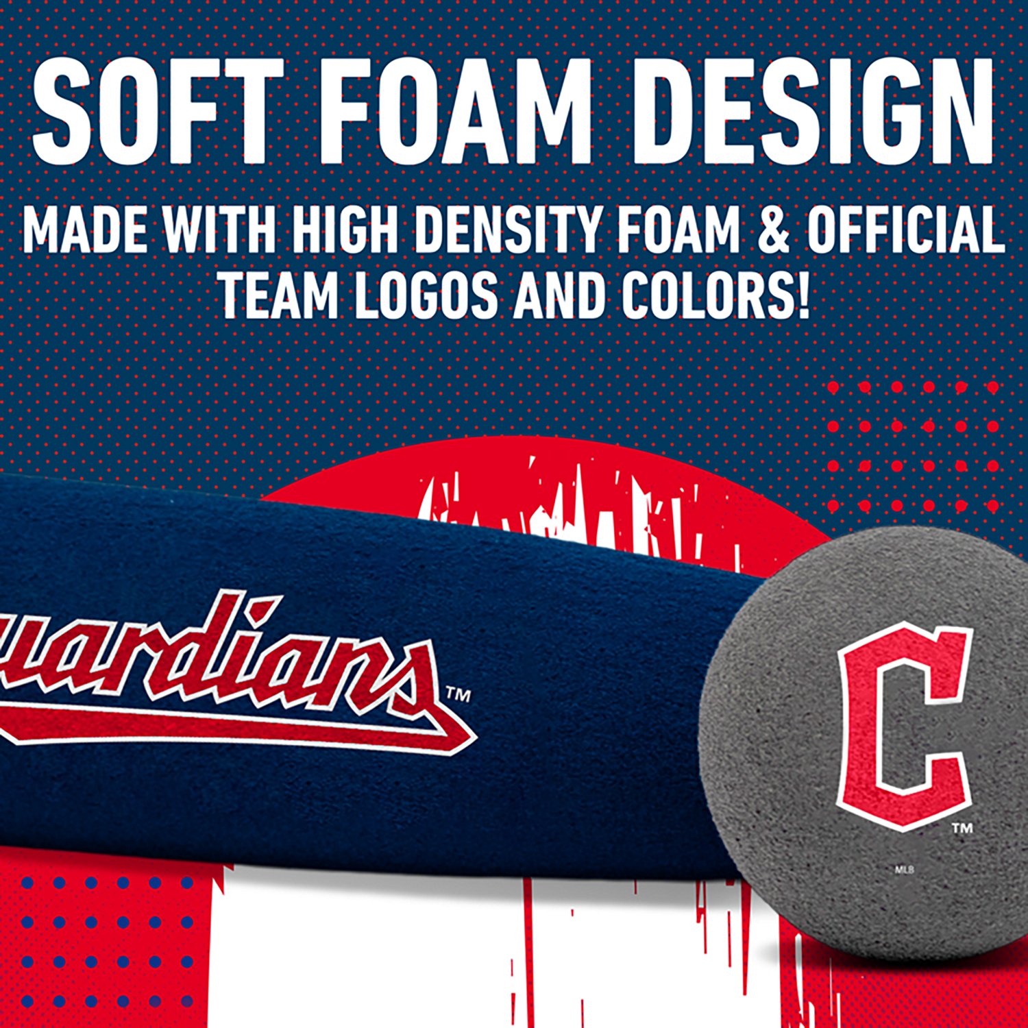Franklin Cleveland Guardians Jumbo Foam Bat & Ball Set - view number 5