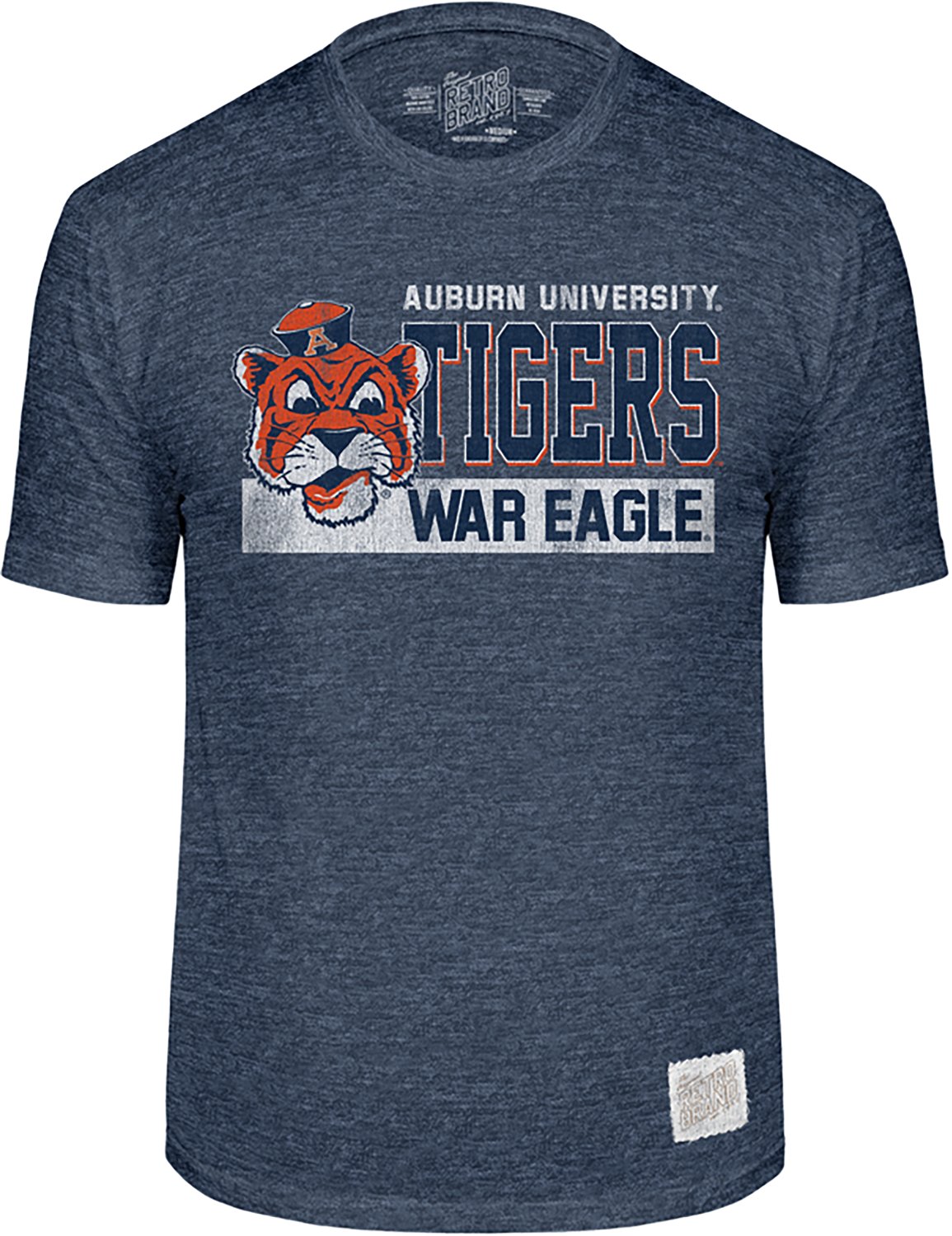 WILDCAT RETRO Men's Auburn Block Mascot T-shirt
