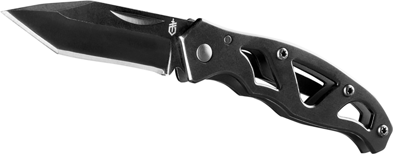 Gerber Paraframe Tanto Black Folding Knife and Shard Black Combo - view number 2