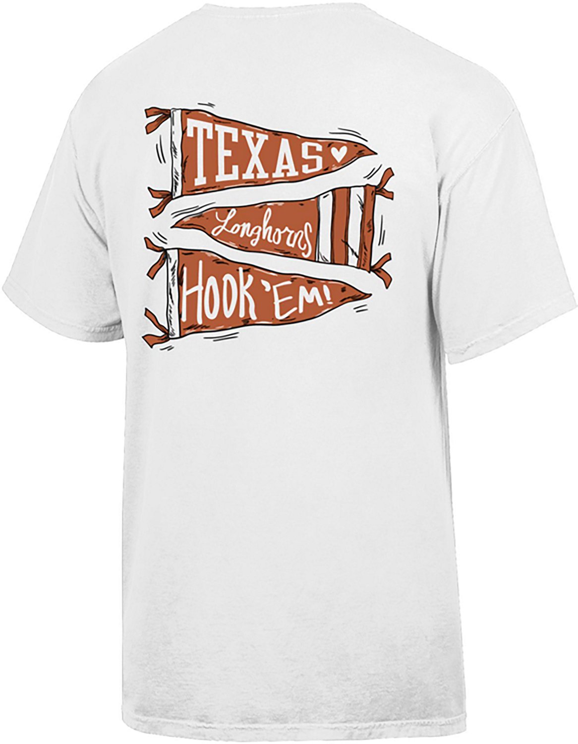 Comfort Wash Women's Texas Longhorns Pennant Double Sided Short Sleeve T-shirt - view number 2
