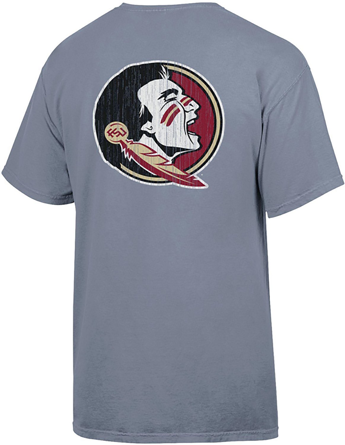 Comfort Wash Men's Florida State Seminoles Leaning Mascot Double Sided Short Sleeve T-shirt - view number 2