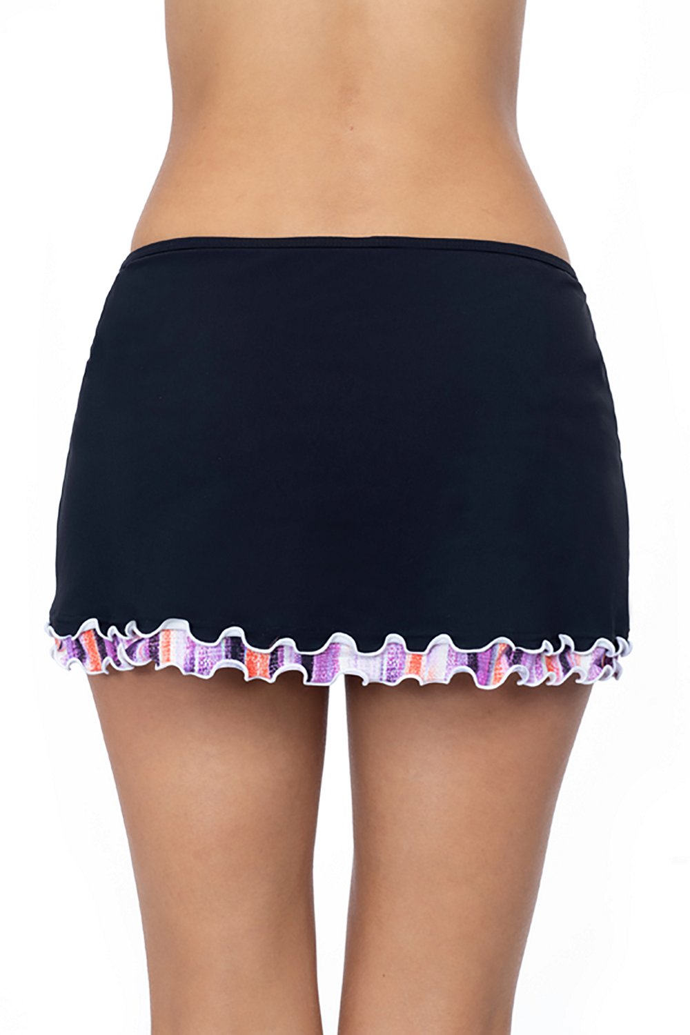 Profile by Gottex Women's Riga Tricolore Solid Side Slit Skirt Swim Bottoms - view number 2