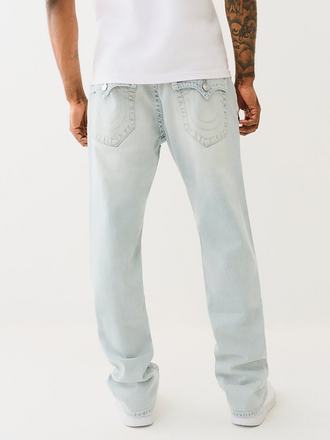 True Religion Men's Ricky Straight Big T Flap Denim Jeans - view number 2