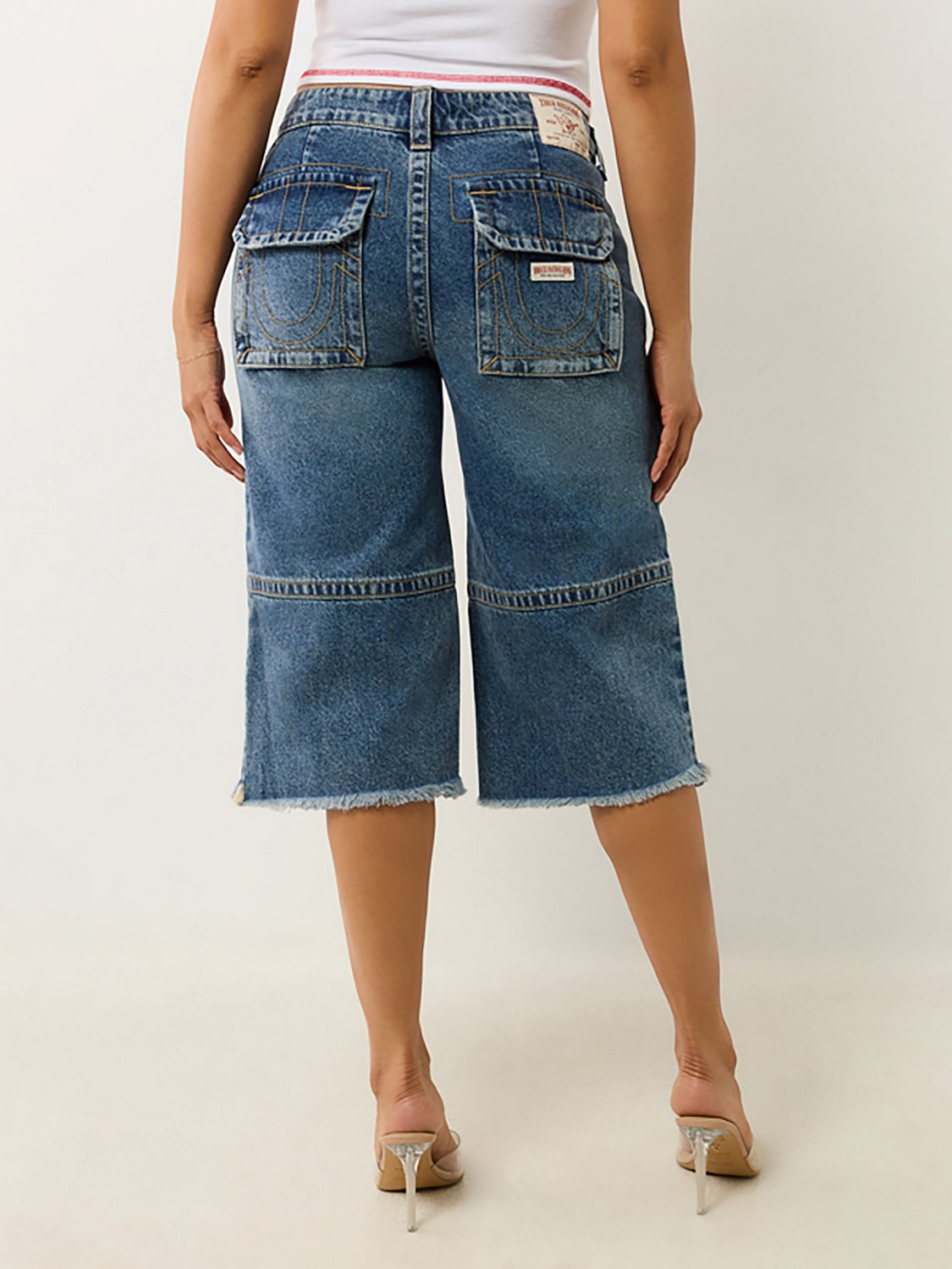 True Religion Women's Bobbi Baggy Cargo Capris - view number 2