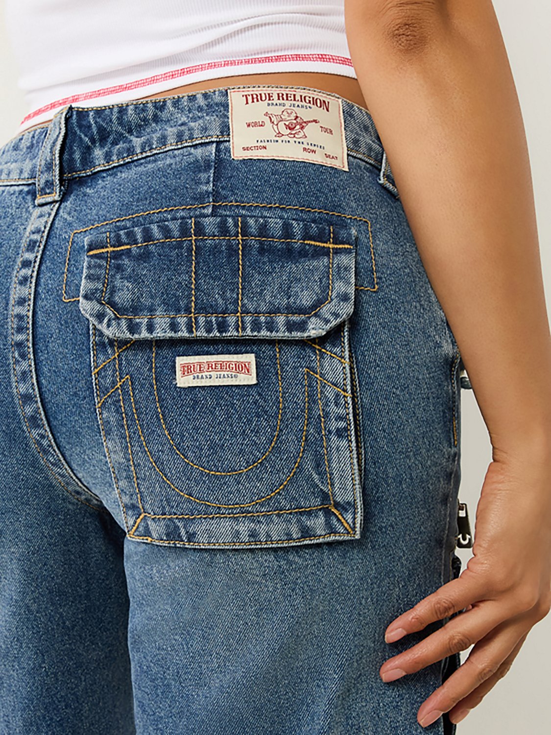 True Religion Women's Bobbi Baggy Cargo Capris - view number 4