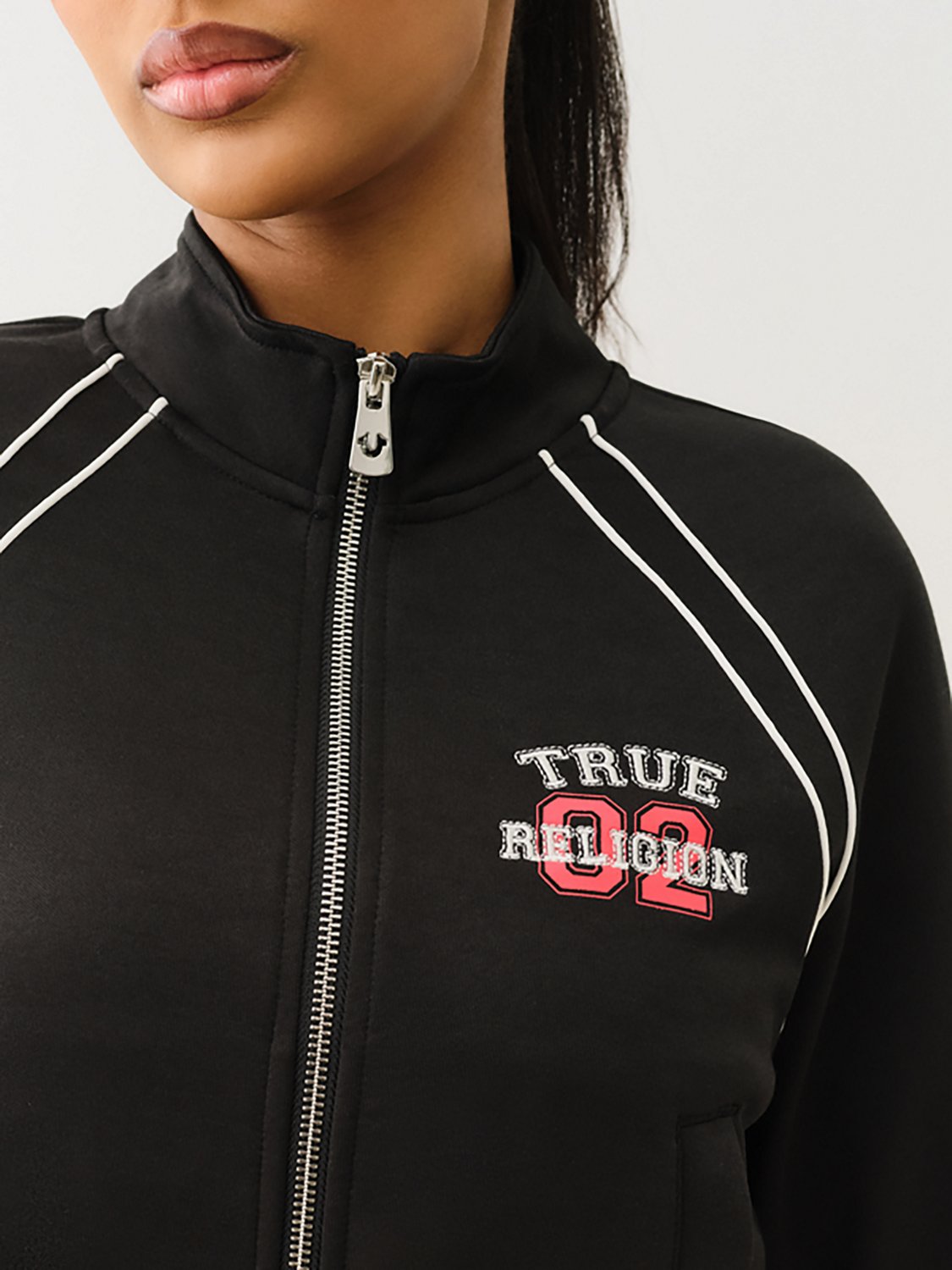True Religion Women's Sporty Shrunken Track Jacket - view number 2