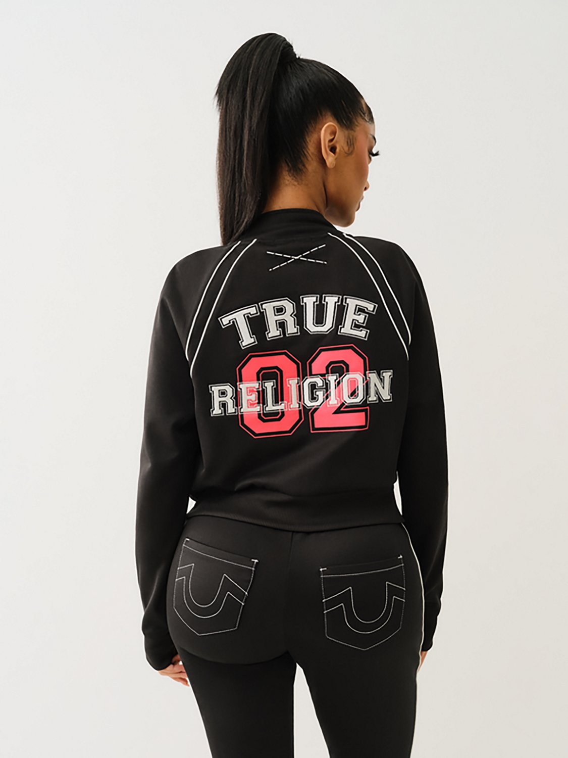 True Religion Women's Sporty Shrunken Track Jacket - view number 4