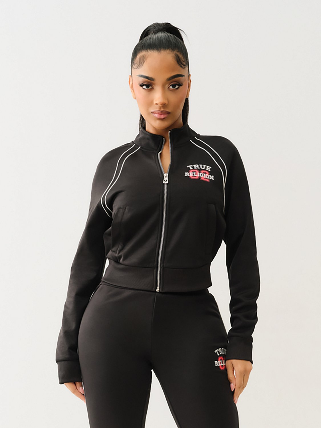 True Religion Women's Sporty Shrunken Track Jacket - view number 5