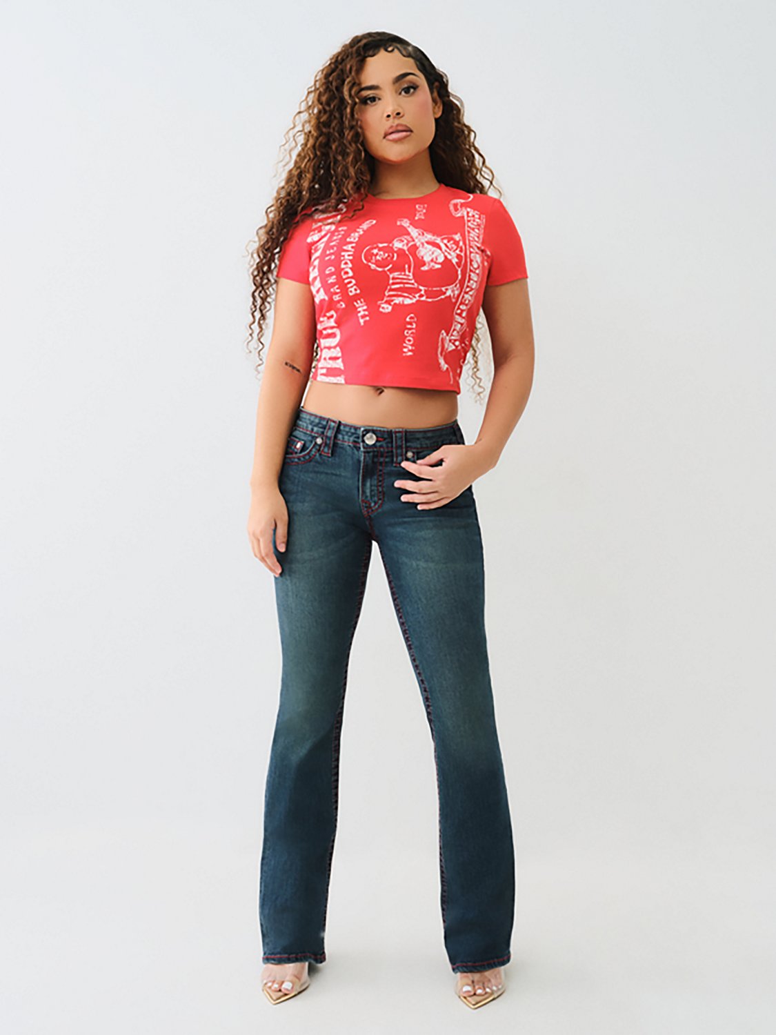 True Religion Women's Heritage Logo Baby Graphic T-shirt - view number 4