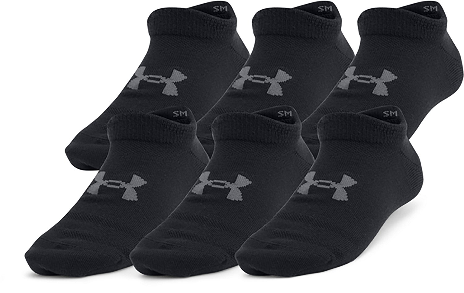 Under Armour Kids' Essential No-Show Socks 6-Pack - view number 5
