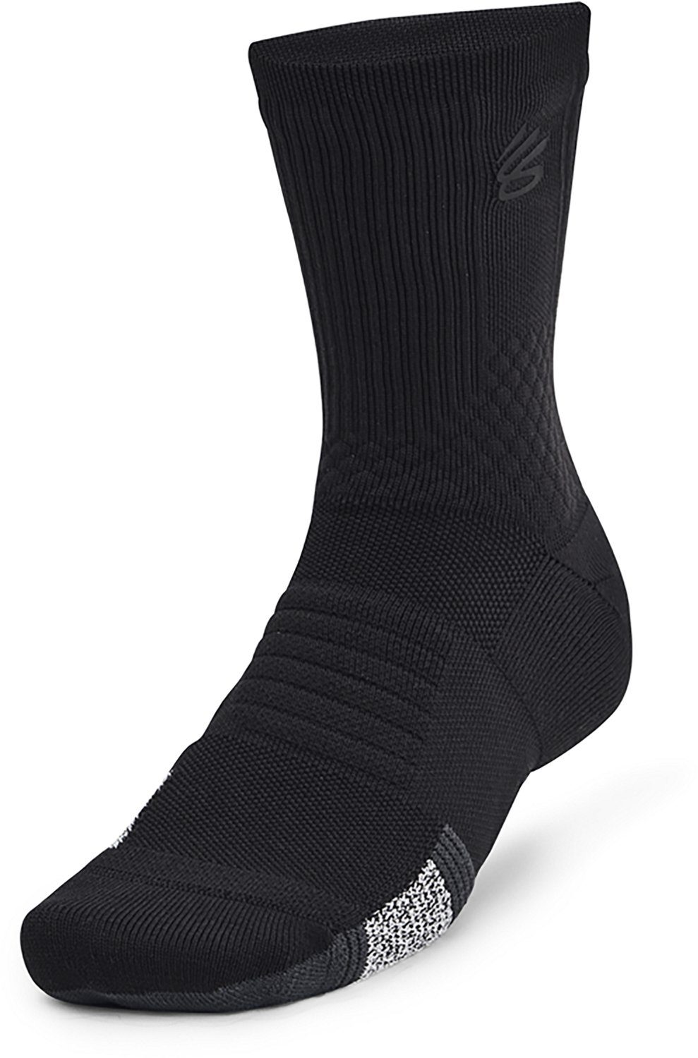 Under Armour Curry ArmourDry Playmaker Mid Crew Socks                                                                            - view number 2