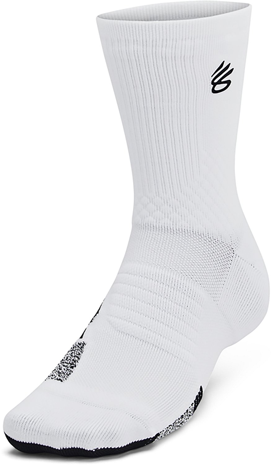 Under Armour Curry ArmourDry Playmaker Mid Crew Socks                                                                            - view number 2