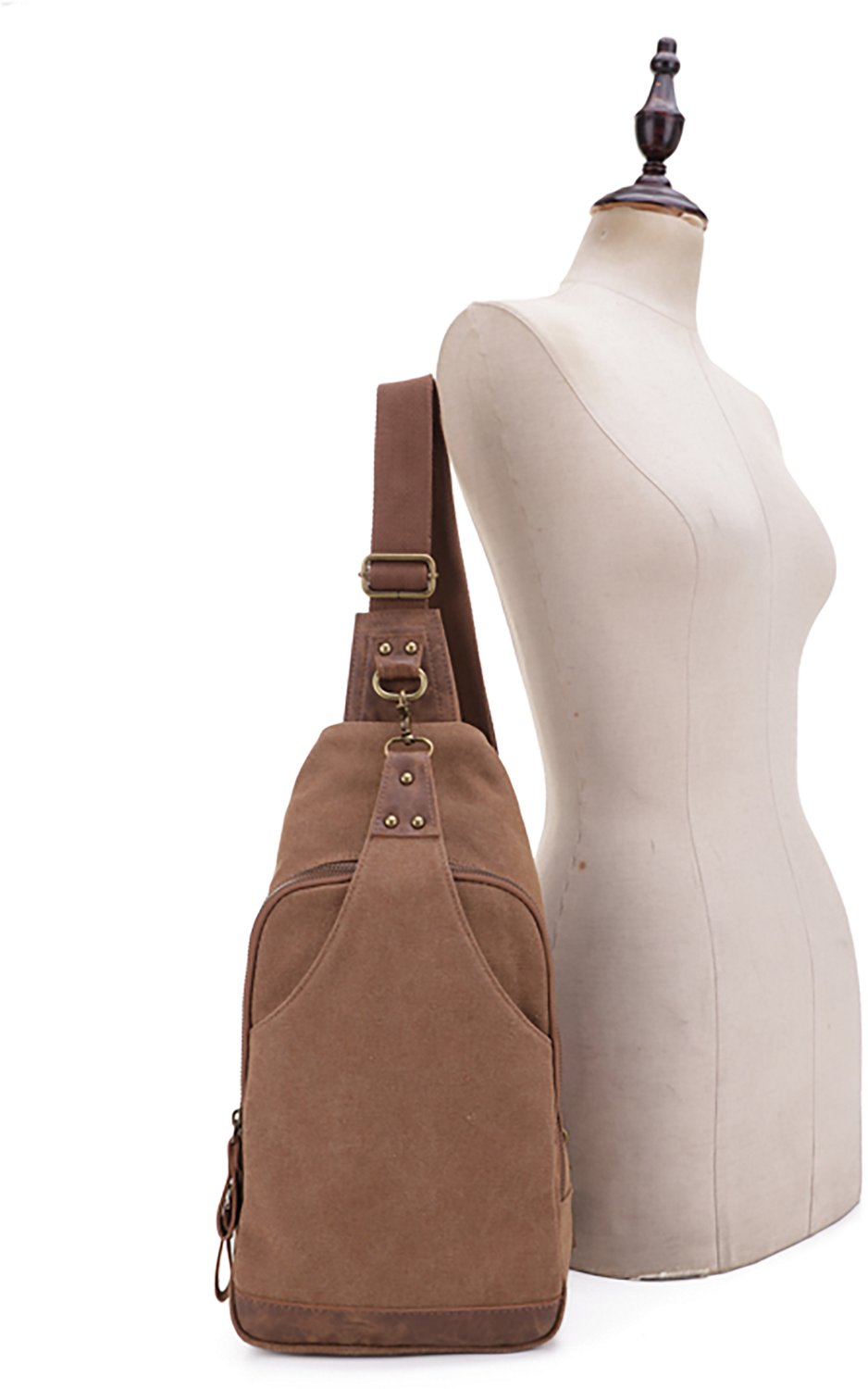 Jessie & James Glacier Canvas Concealed Carry Sling Shoulder Backpack - view number 4