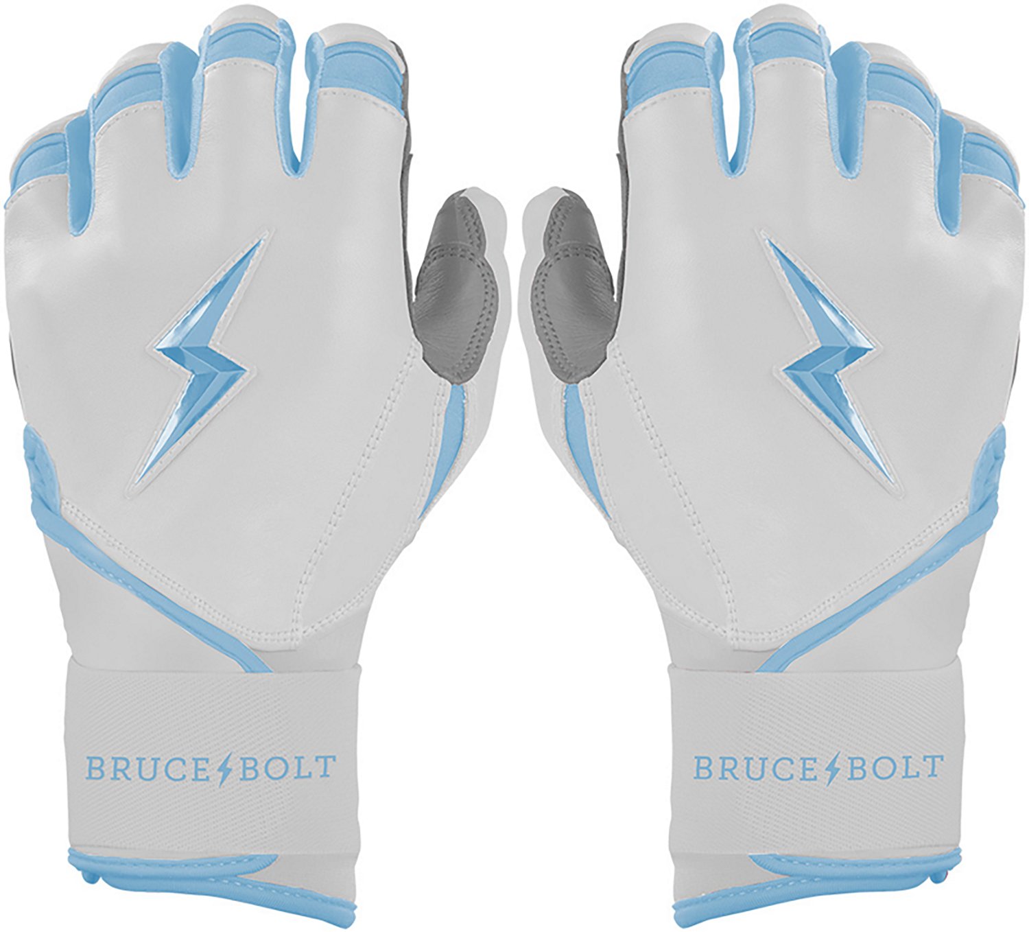 BRUCE BOLT Kids' CHROME Series Long Cuff Batting Baseball Gloves - view number 6