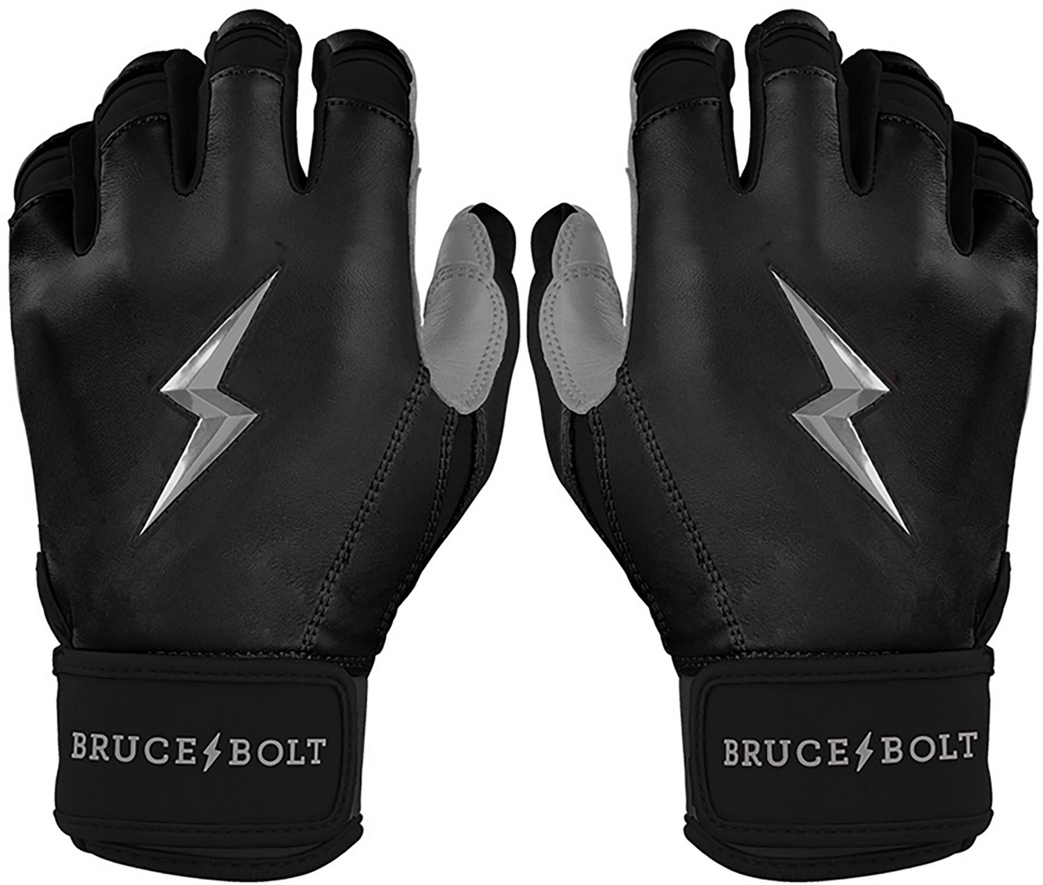 BRUCE BOLT Kids' CHROME Series Short Cuff Batting Baseball Gloves - view number 6