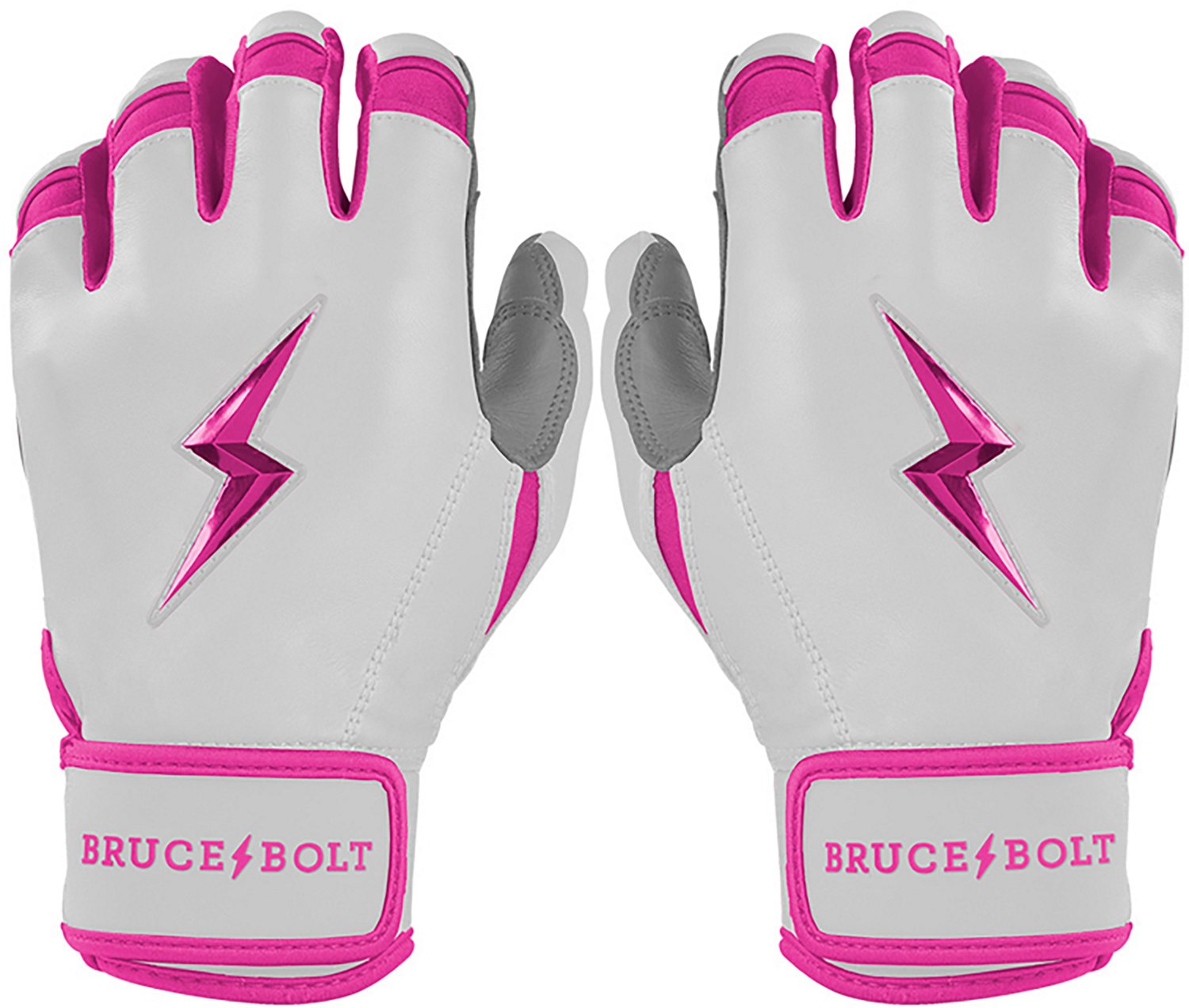 BRUCE BOLT Kids' CHROME Series Short Cuff Batting Baseball Gloves - view number 6