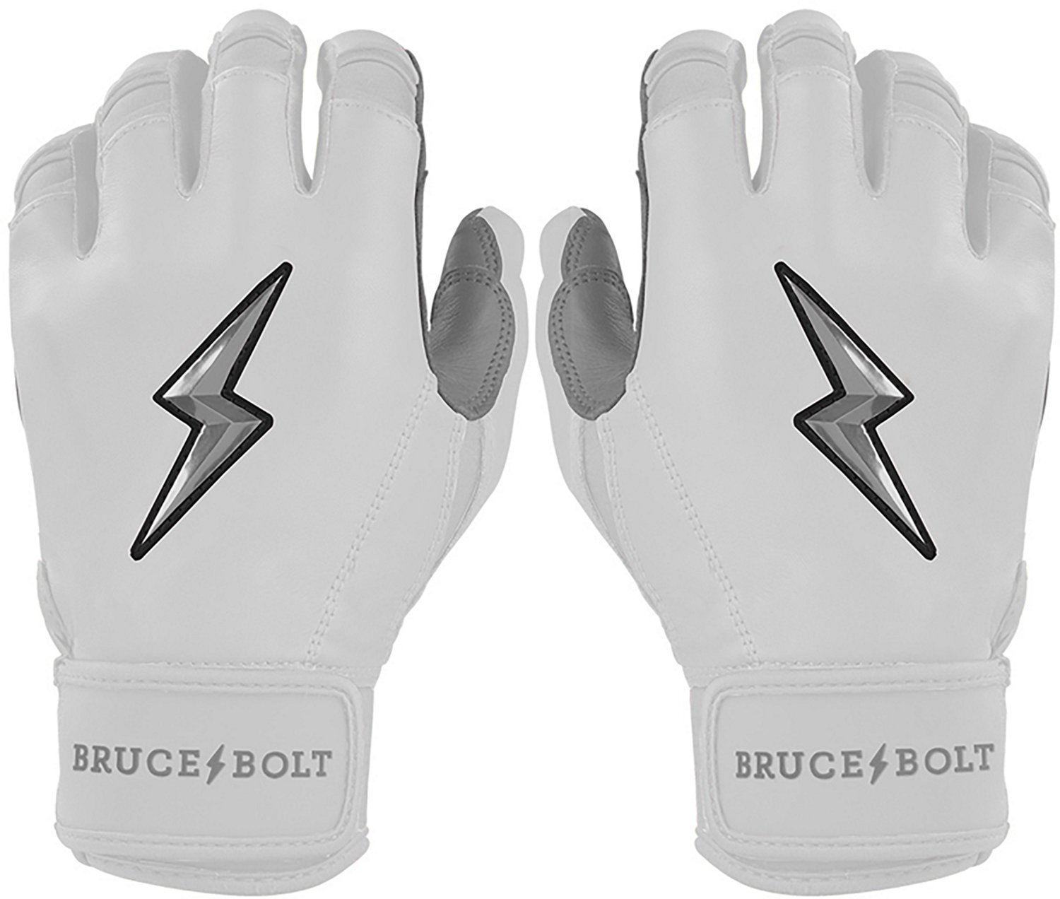BRUCE BOLT Kids' CHROME Series Short Cuff Batting Baseball Gloves - view number 6