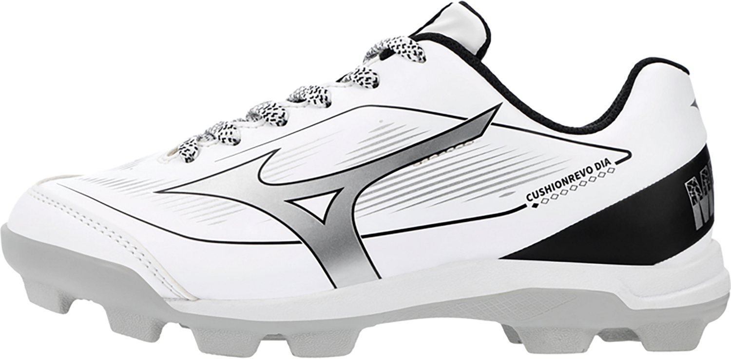 Mizuno Boys' Cushionrevo Diamond Jr Rubber Molded Low Baseball Cleats - view number 2