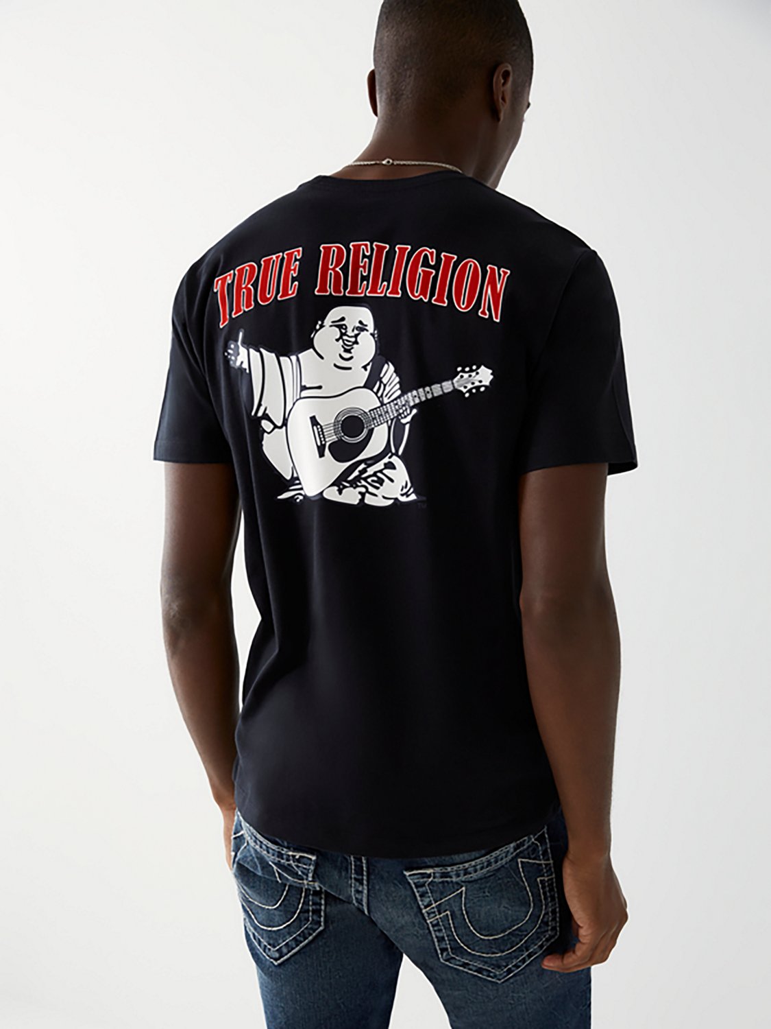 True Religion Men's Buddha Logo Graphic T-shirt