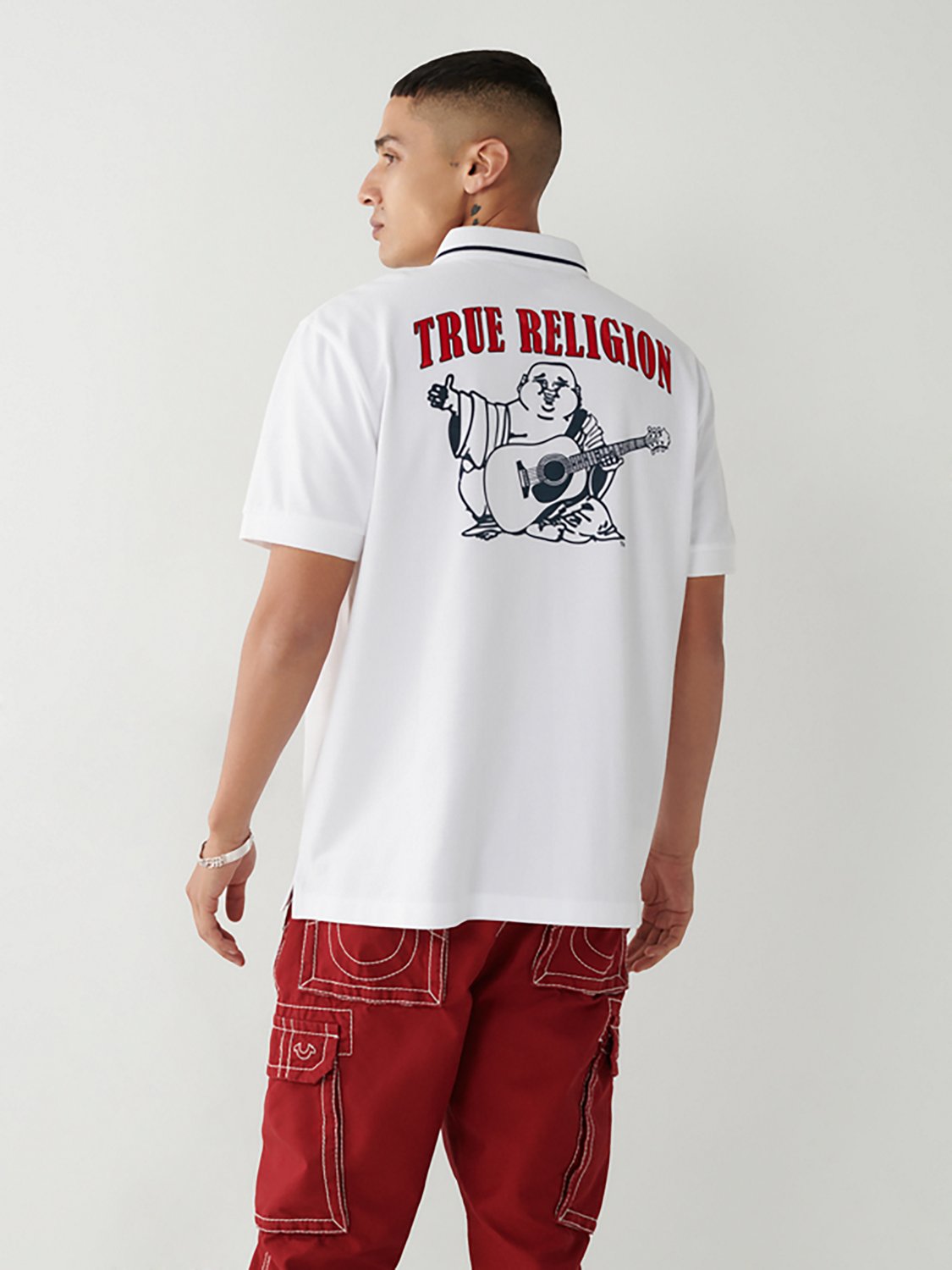 True Religion Men's Buddha Polo Shirt