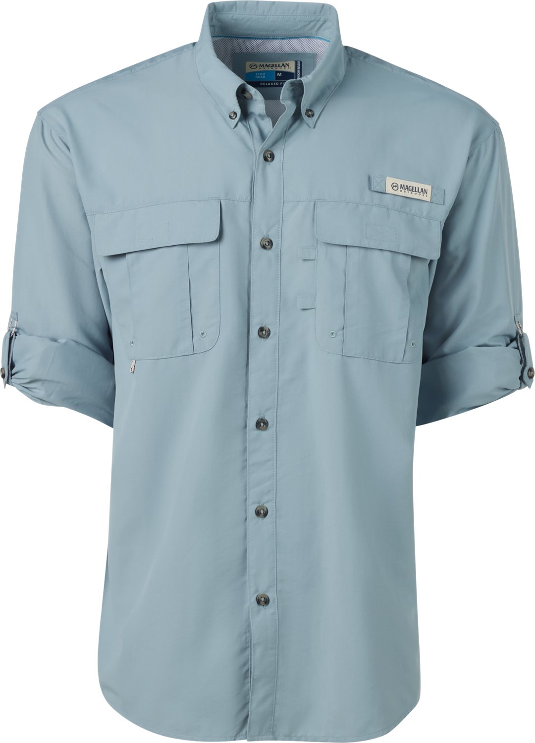 Magellan Outdoors Men's Laguna Madre Solid Long Sleeve Fishing Shirt - view number 3
