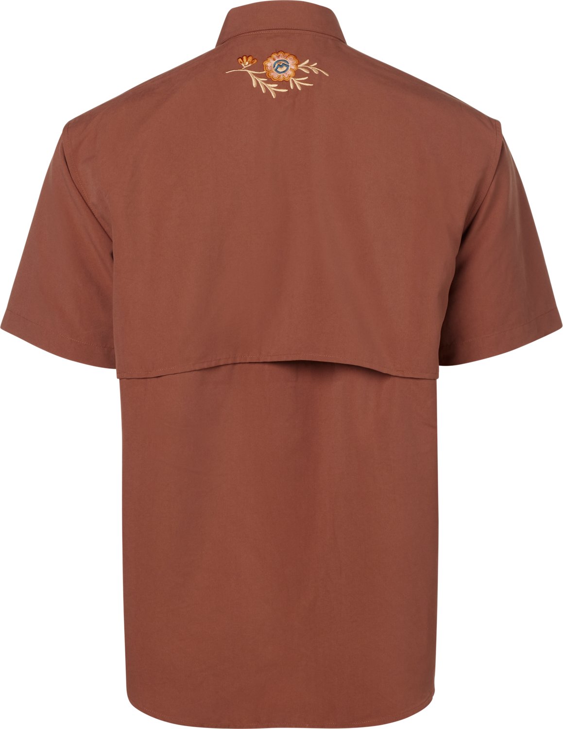 Magellan Outdoors Men's Hispanic Heritage Flores Marron Guayabera Shirt - view number 2