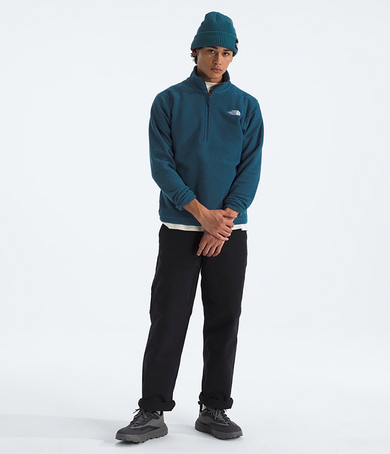 The North Face Men's Textured Cap Rock 1/4 Zip Pullover Sweatshirt - view number 4