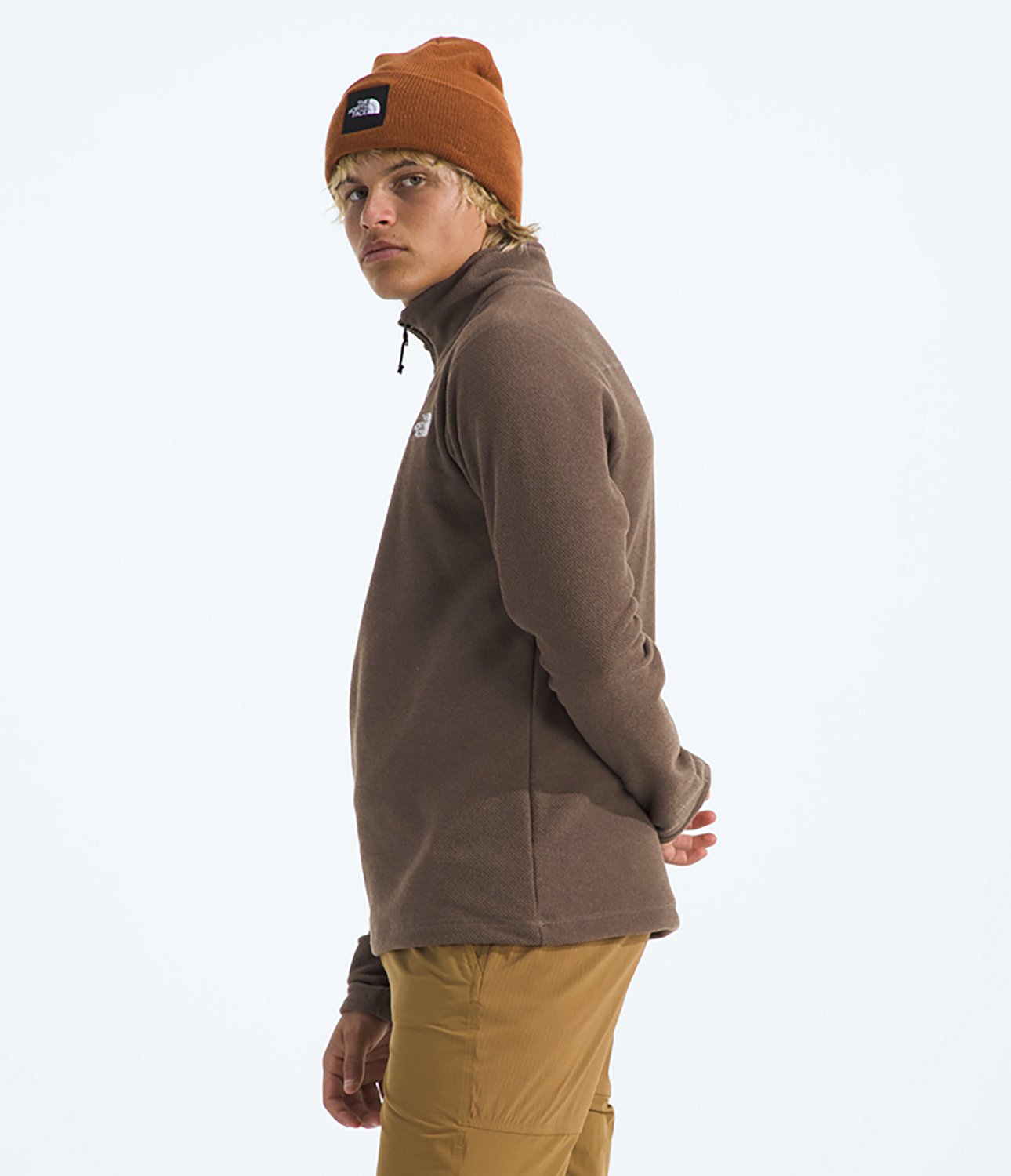 The North Face Men's Textured Cap Rock 1/4 Zip Pullover Sweatshirt - view number 3