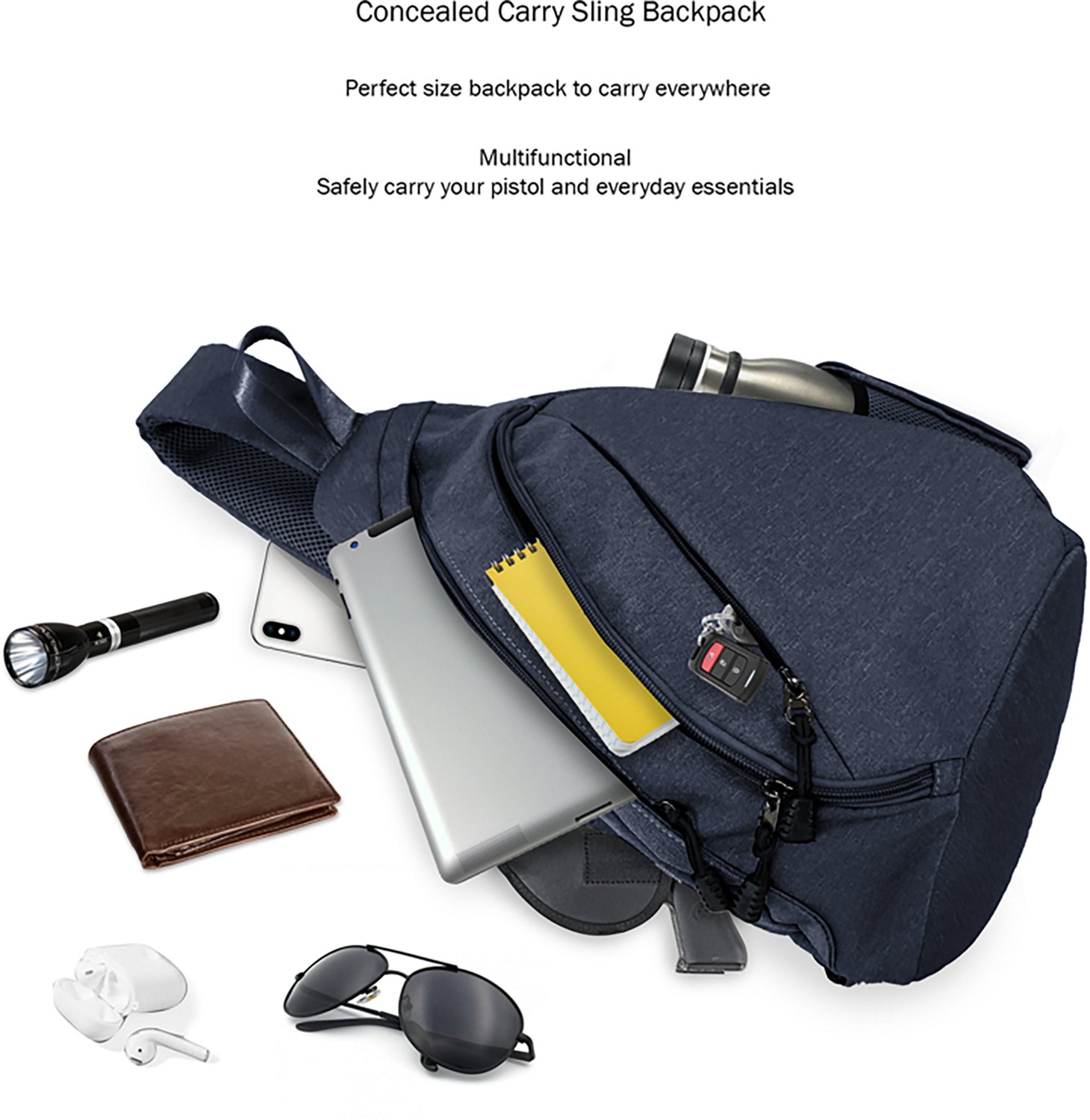 Jessie & James Peyton Sling Shoulder Concealed Carry Backpack                                                                    - view number 6