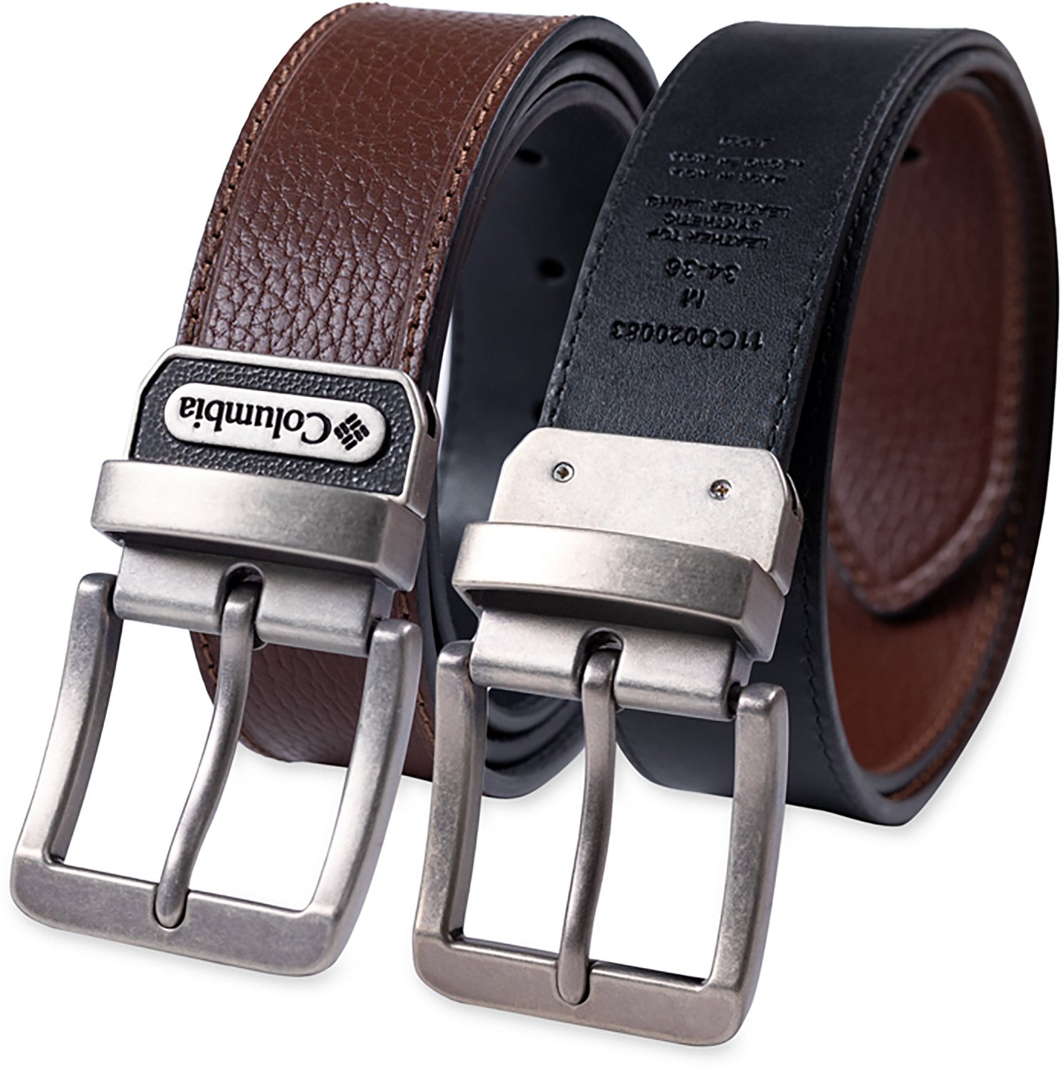 Columbia Sportswear Men's 38mm Reversible Pebble to Smooth Belt