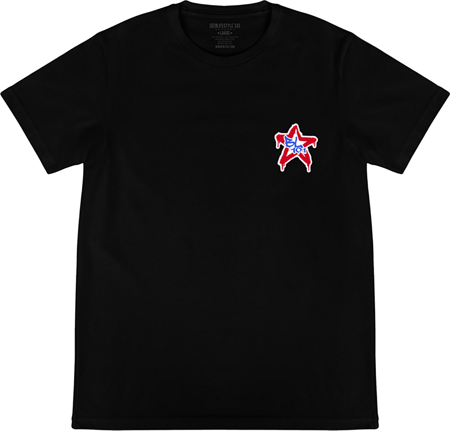 Baseball Lifestyle 101 Adults' Graffiti Stars T-shirt - view number 2