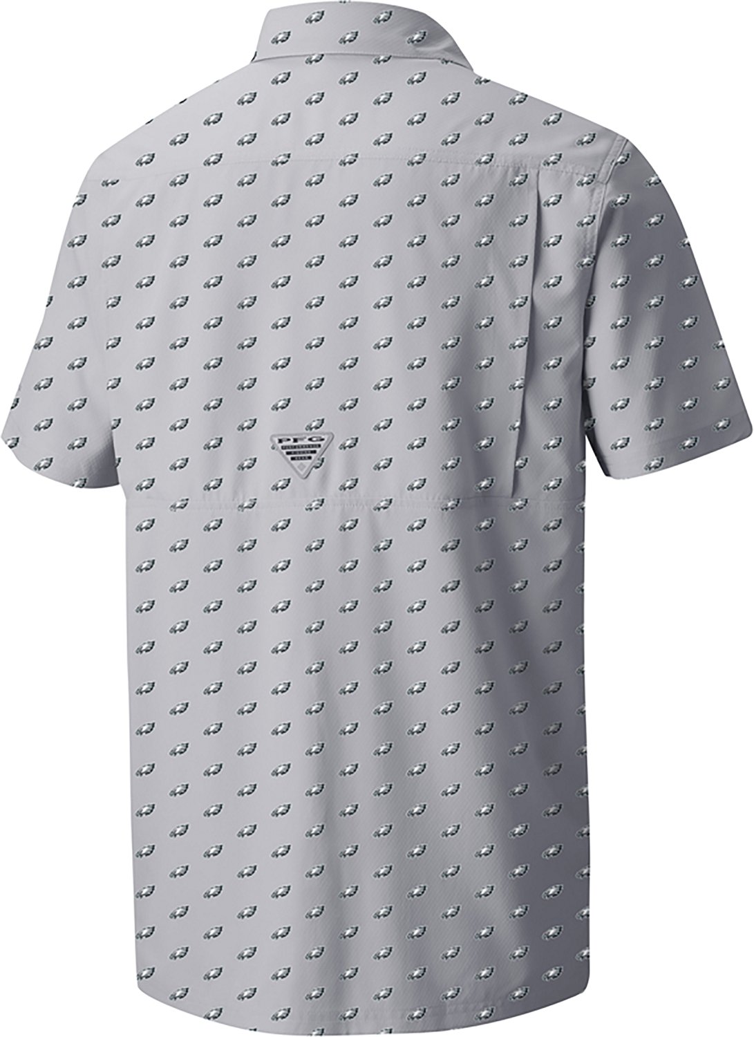 Columbia Sportswear Men's Philadelphia Eagles Super Slack Tide Micro Print Short Sleeve Shirt - view number 2