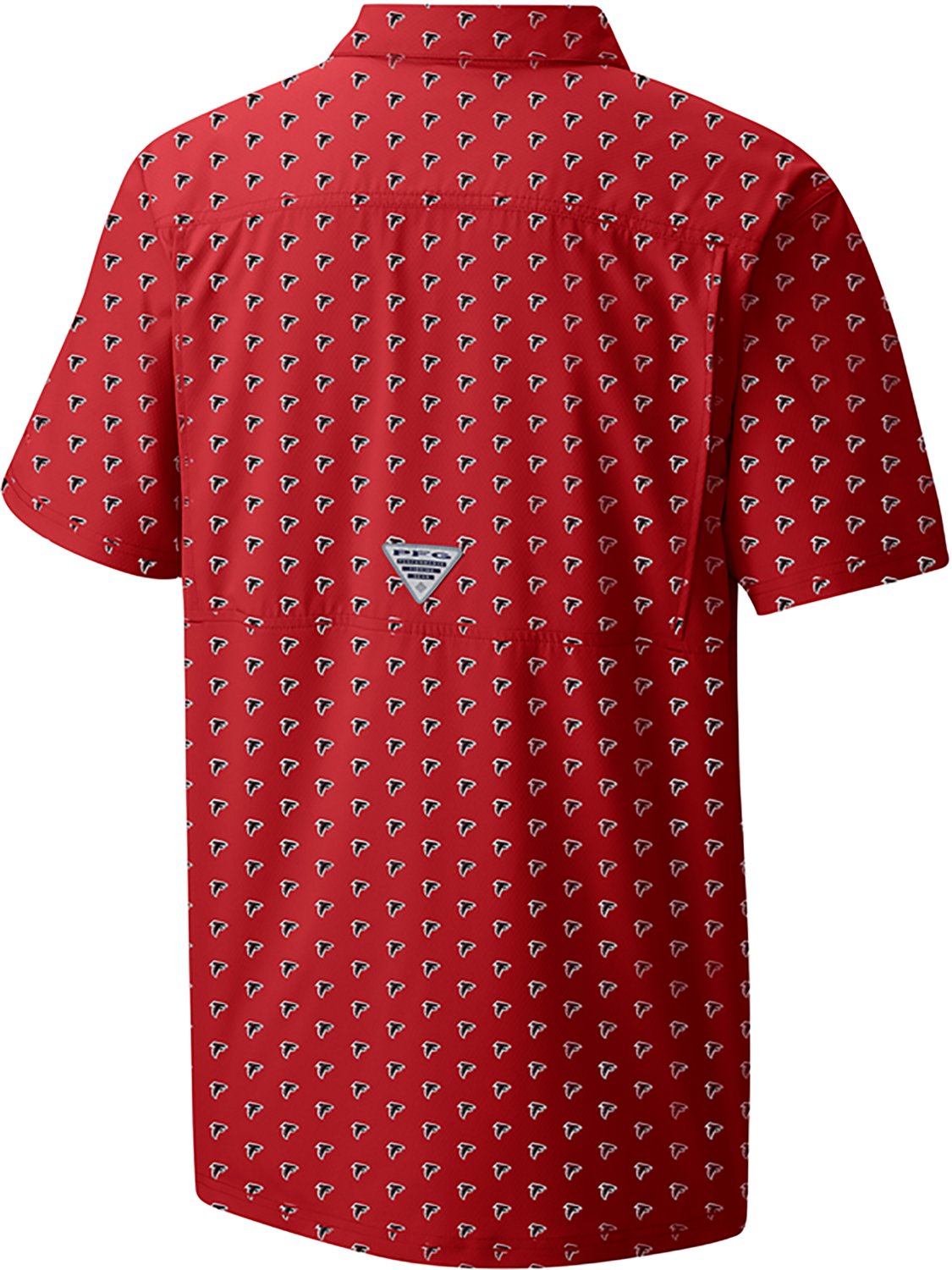 Columbia Sportswear Men's Atlanta Falcons Super Slack Tide Micro Print Short Sleeve Shirt - view number 2