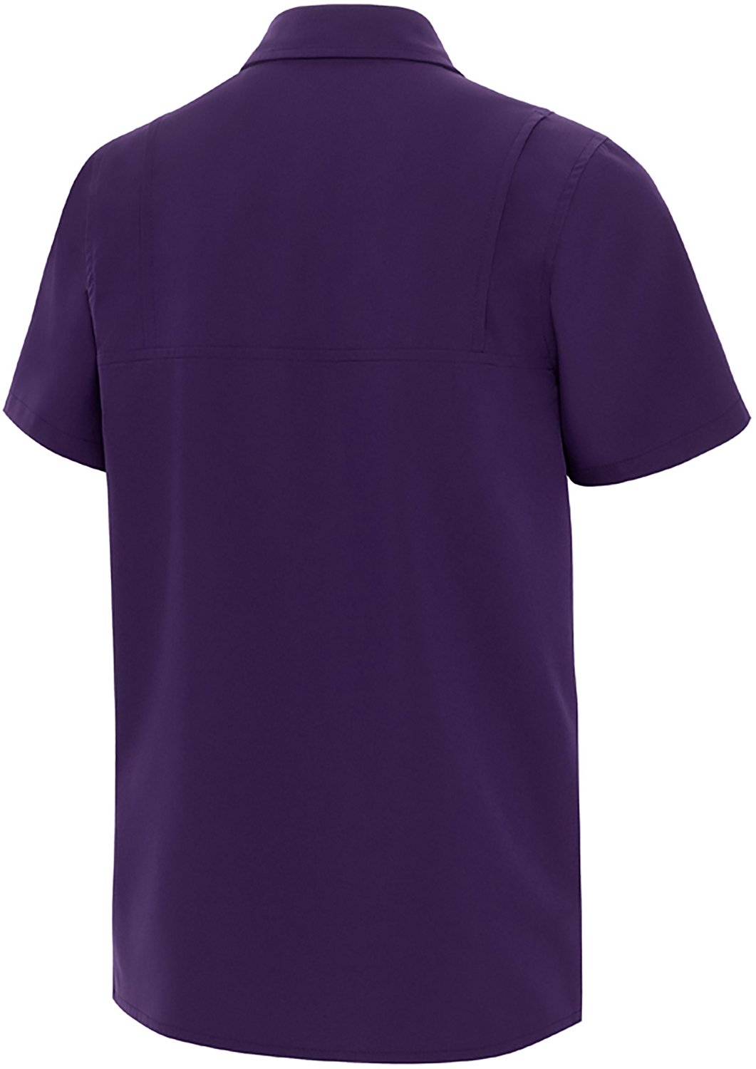 Antigua Boys' LSU Tigers Game Day Short Sleeve Fishing Shirt - view number 2