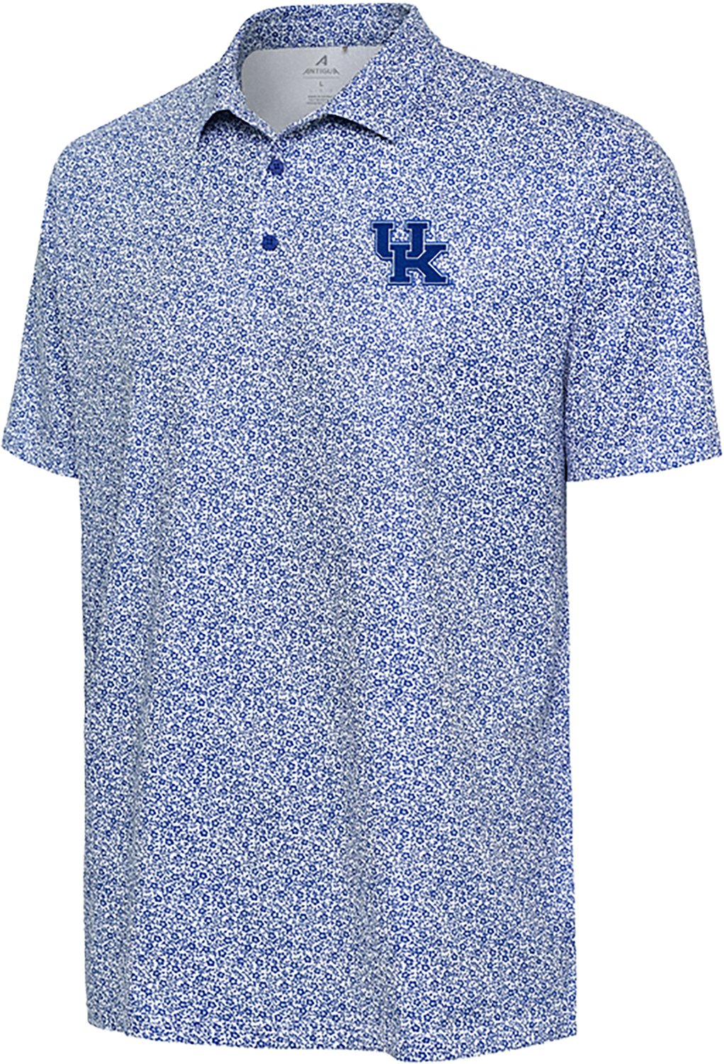Antigua Men's Kentucky Field Ditsy Polo Shirt