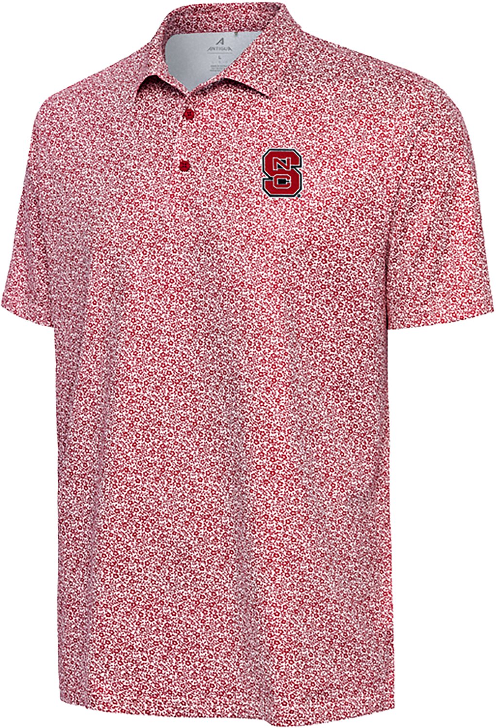 Antigua Men's NC State Field Ditsy Polo Shirt