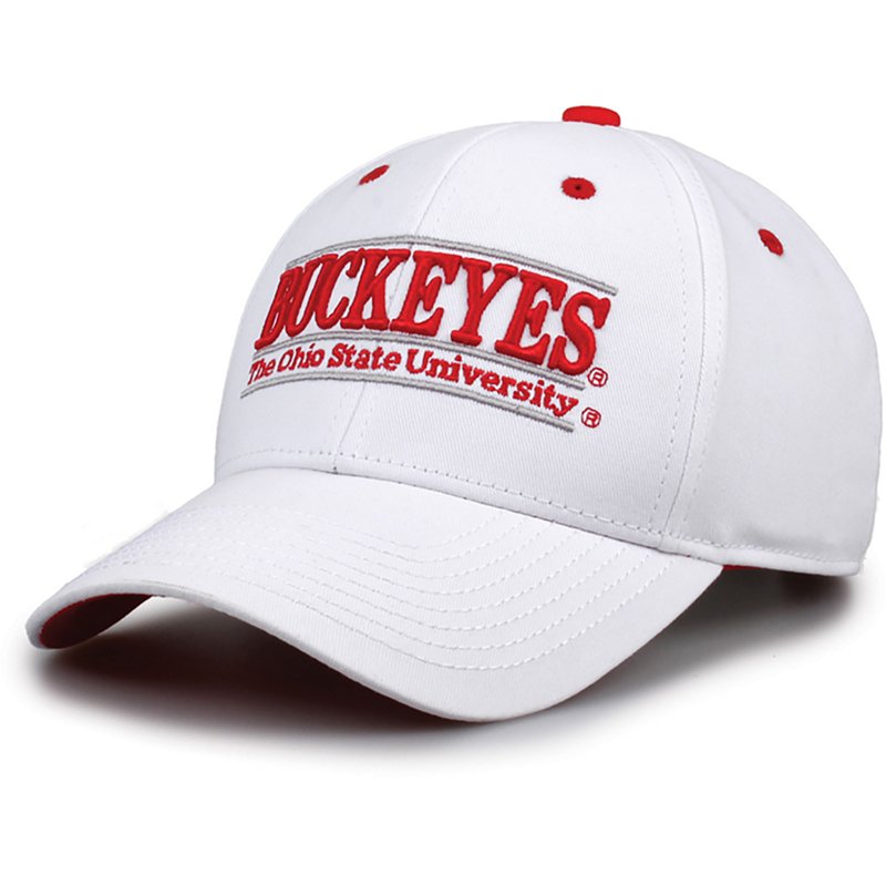 The Game Men's Ohio State Buckeyes White Nickname Adjustable Hat