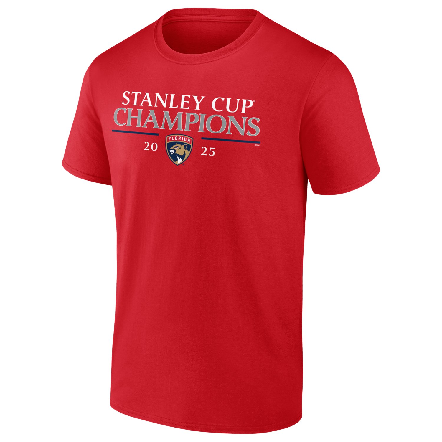 Fanatics Men's Florida Panthers 2025 NHL Stanley Cup Champions Signature Roster Short Sleeve T-Shirt