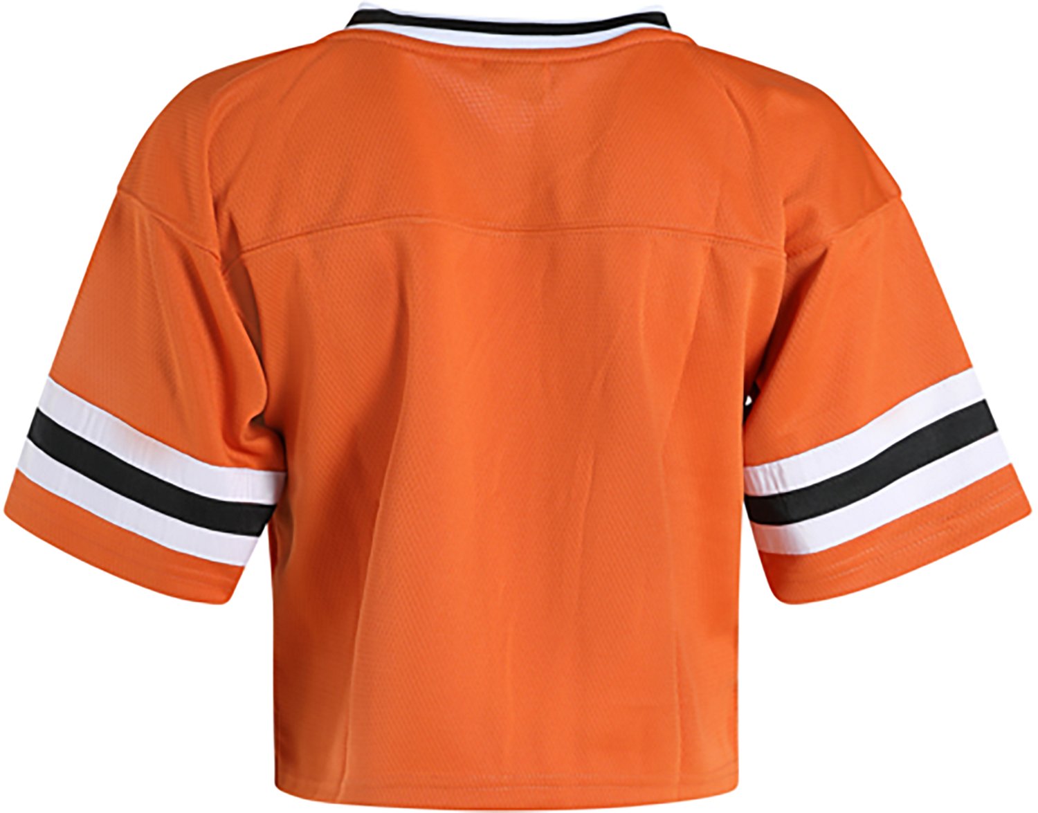 Hype and Vice Women's Texas Longhorns Cropped Football Jersey T-shirt - view number 2