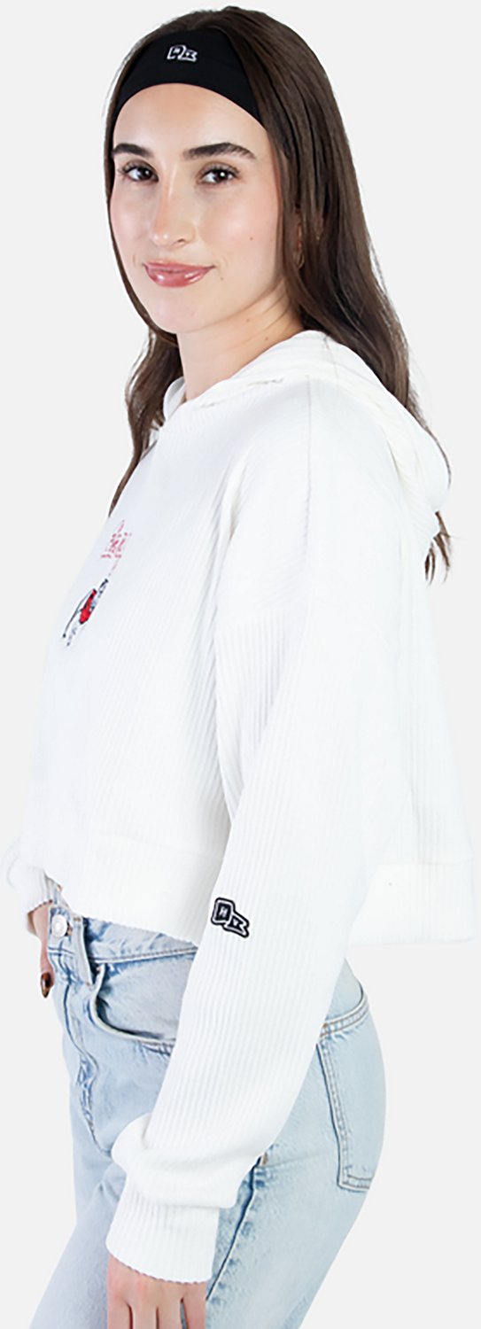 Hype and Vice Women's Georgia Bulldogs Warm Up Cropped Hoodie - view number 3