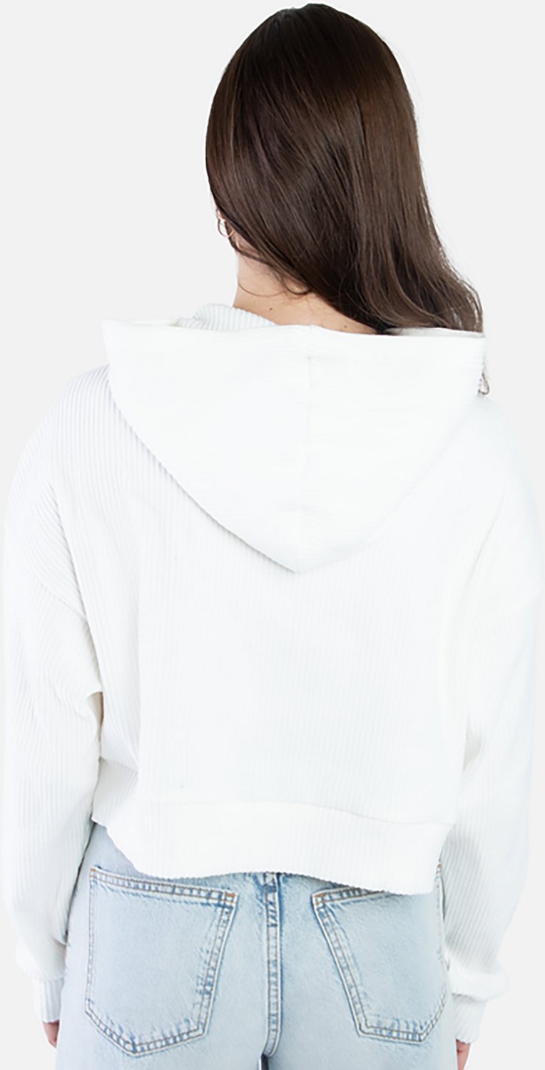 Hype and Vice Women's Oklahoma Sooners Warm Up Cropped Hoodie - view number 2