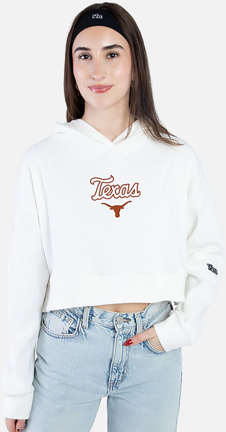 Hype and Vice Women's Texas Longhorns Warm Up Cropped Hoodie