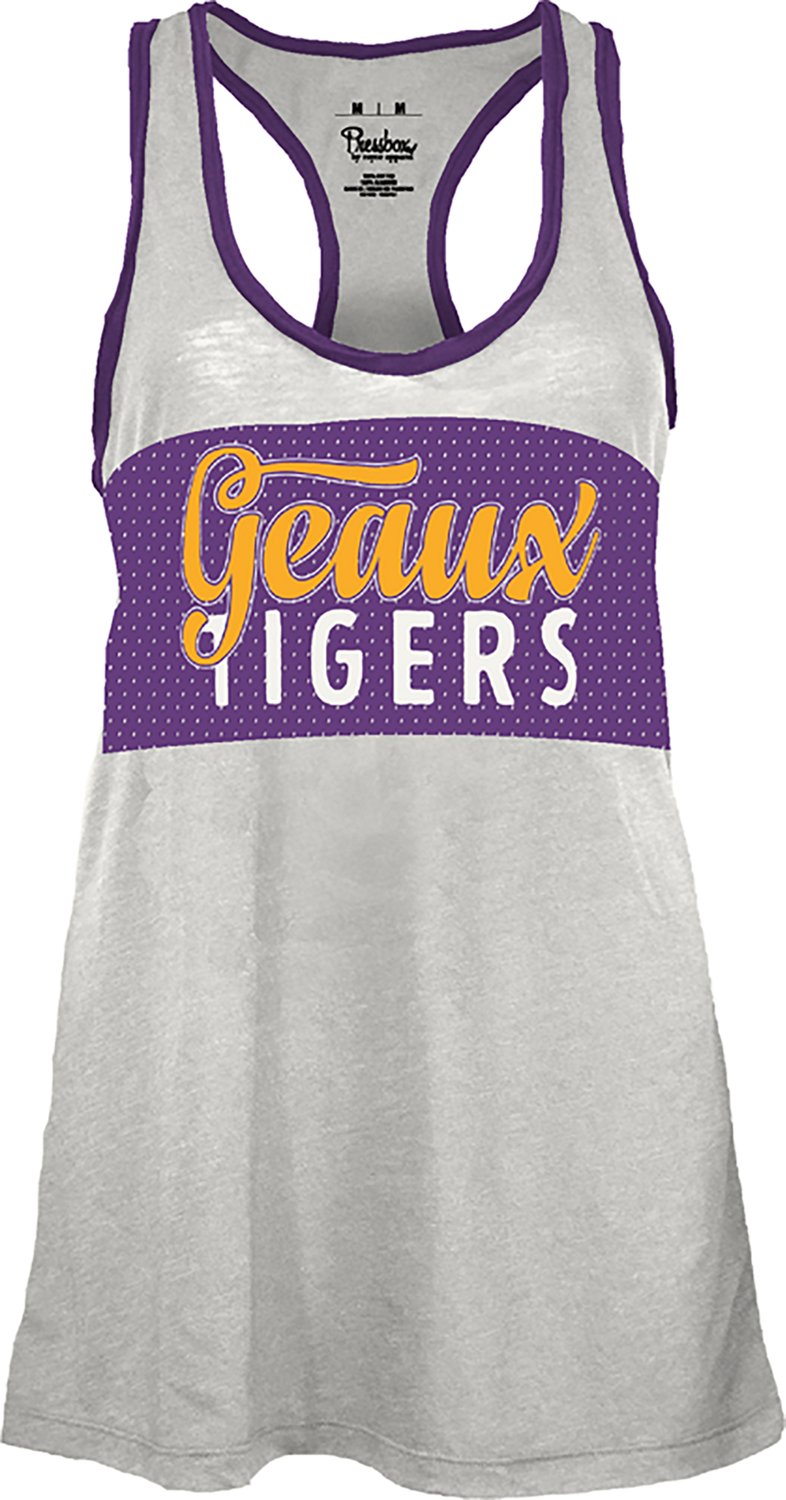 Pressbox Women's LSU Tracy Slub Tank Top - view number 2