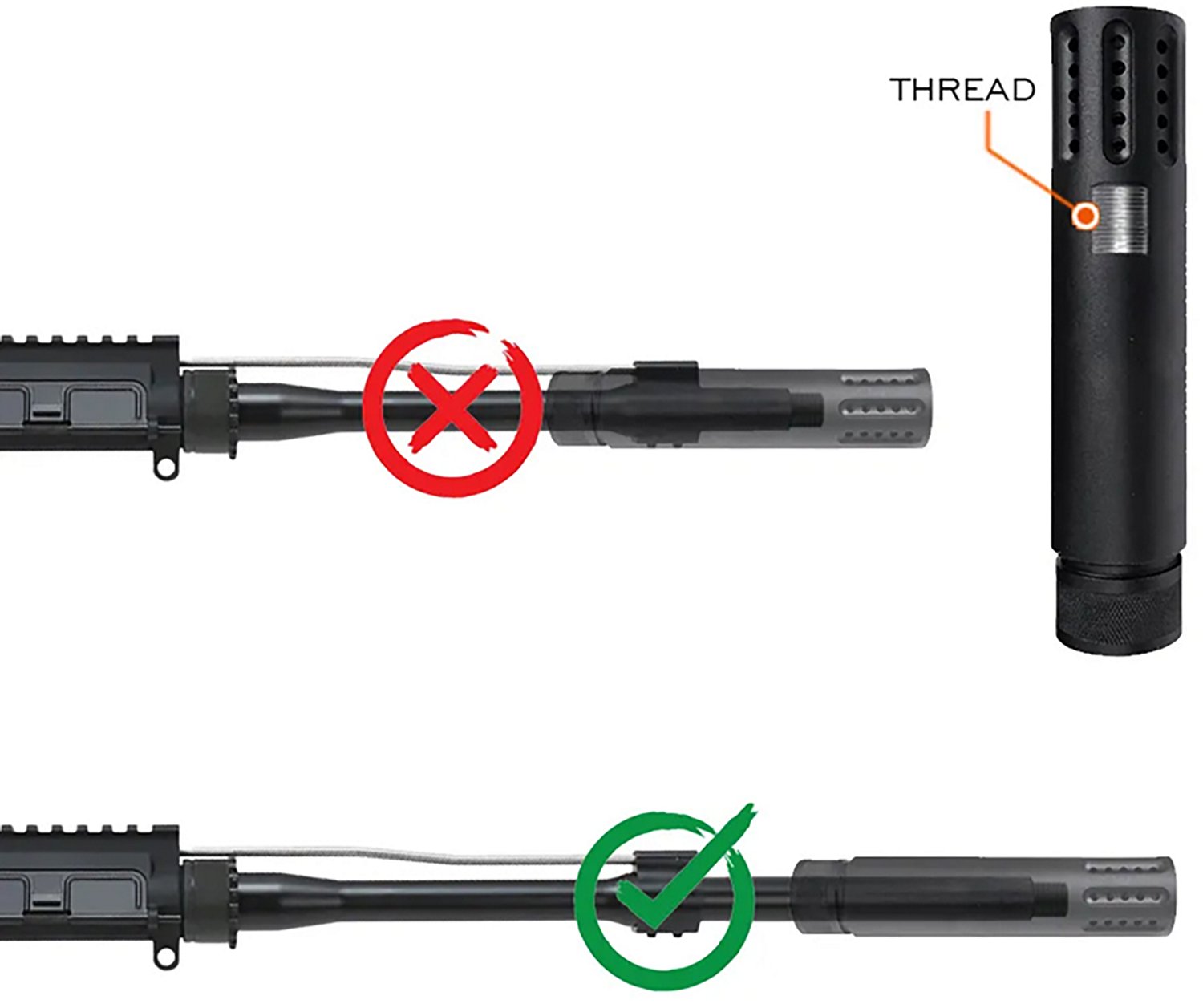 XTS Tactical Fake Suppressor/Flash Hider - view number 3