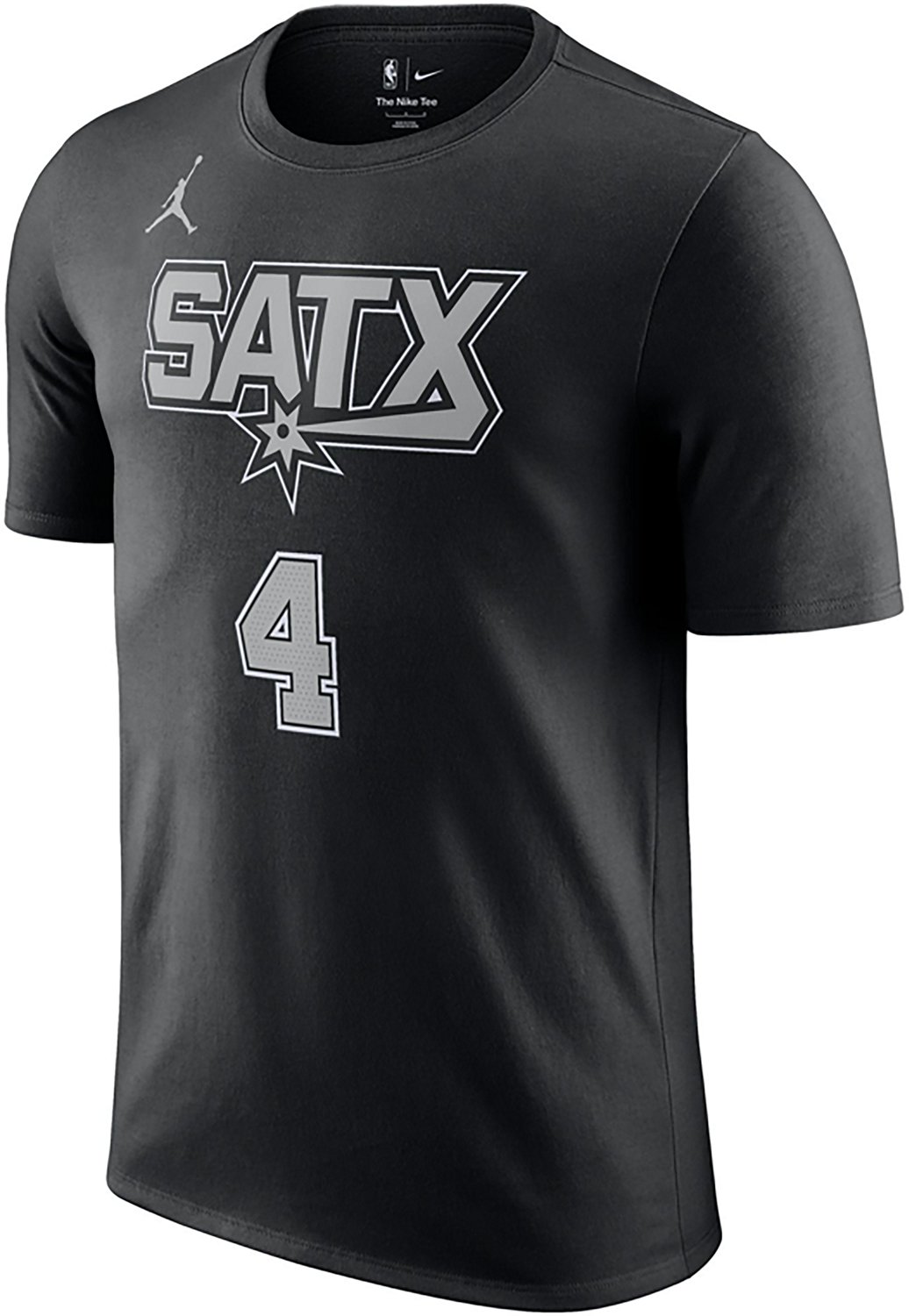 Jordan Men's San Antonio Spurs De'aaron Fox  Statement Short Sleeve T-shirt - view number 2