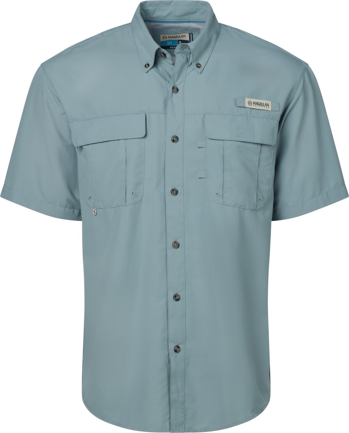 Magellan Outdoors Men's Laguna Madre Solid Short Sleeve Fishing Shirt - view number 3