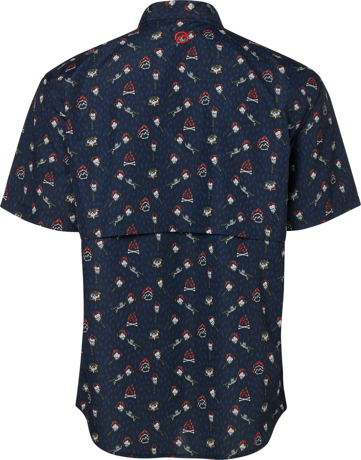 Magellan Outdoors Men’s Laguna Madre Halloween S'More Skulls Fishing Shirt - view number 2